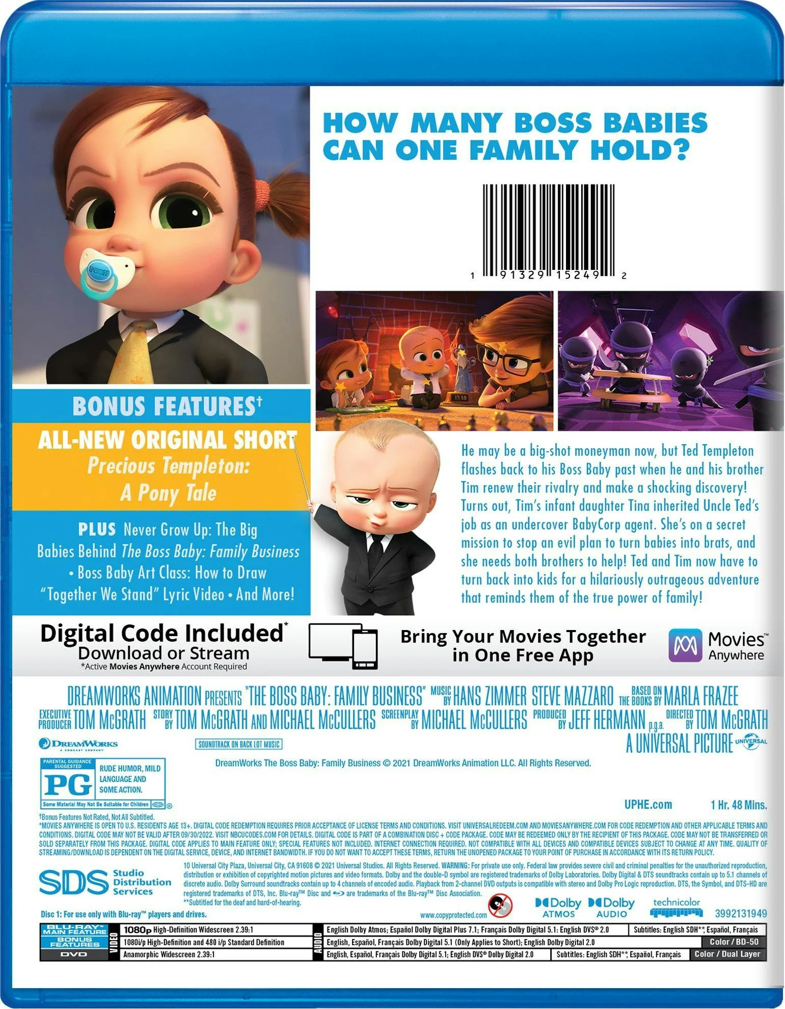 The Boss Baby: Family Business (with DVD) [Blu-ray] - Image 3