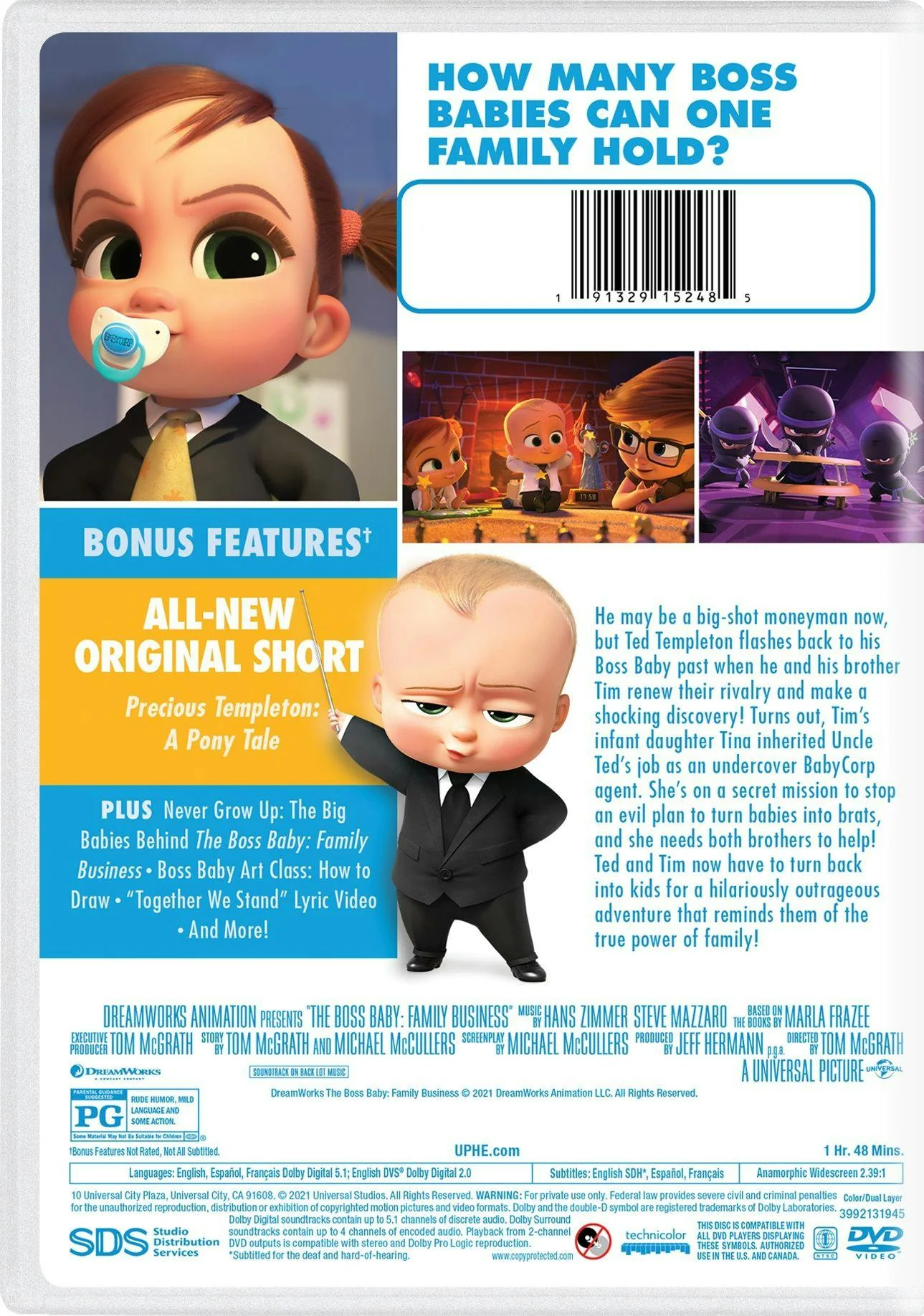 The Boss Baby: Family Business (DVD) [DVD] - Image 3