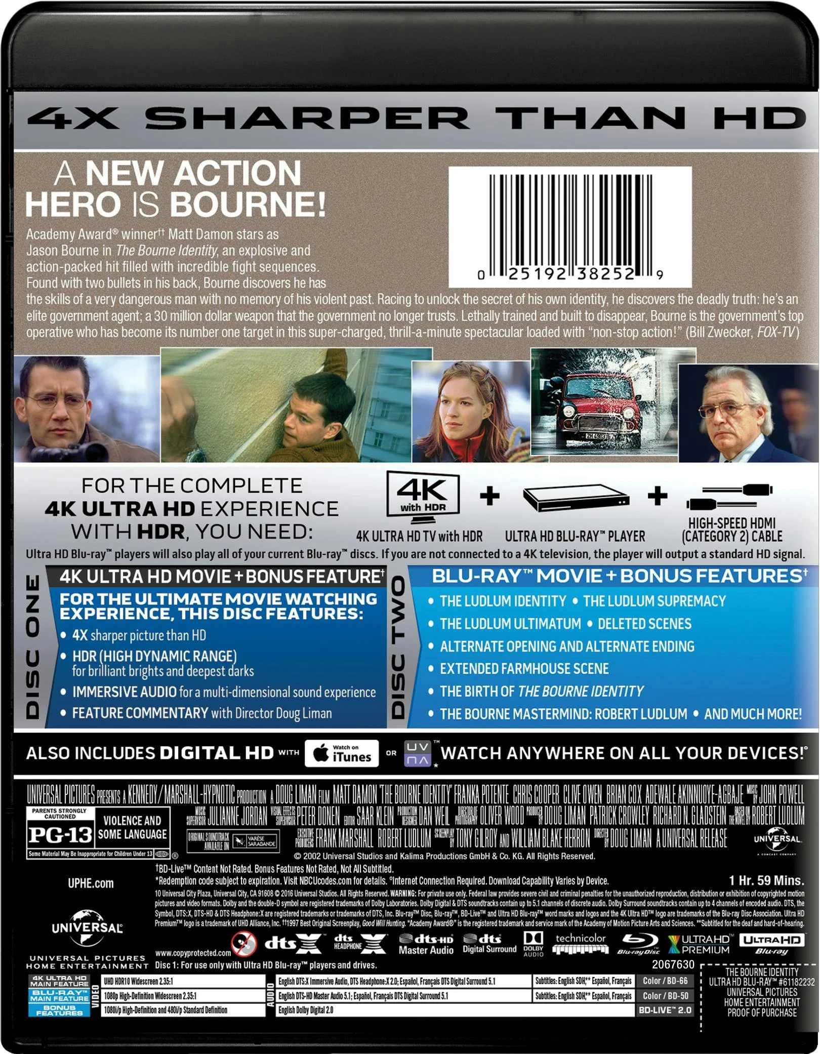 The Bourne Identity (4K Ultra HD) [UHD] - Image 3