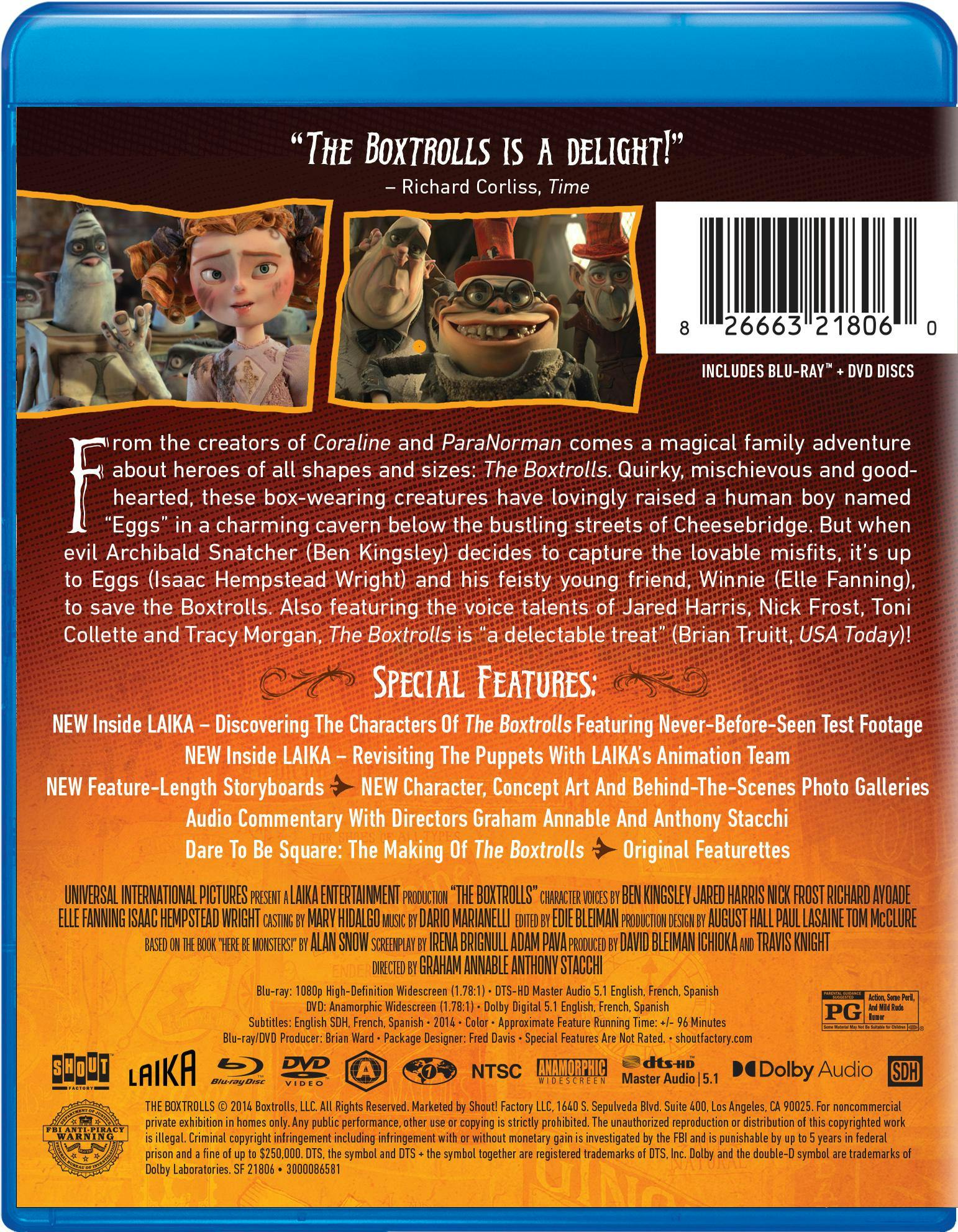 The Boxtrolls - LAIKA Studios Edition Blu-ray + DVD [Blu-ray] - Image 3