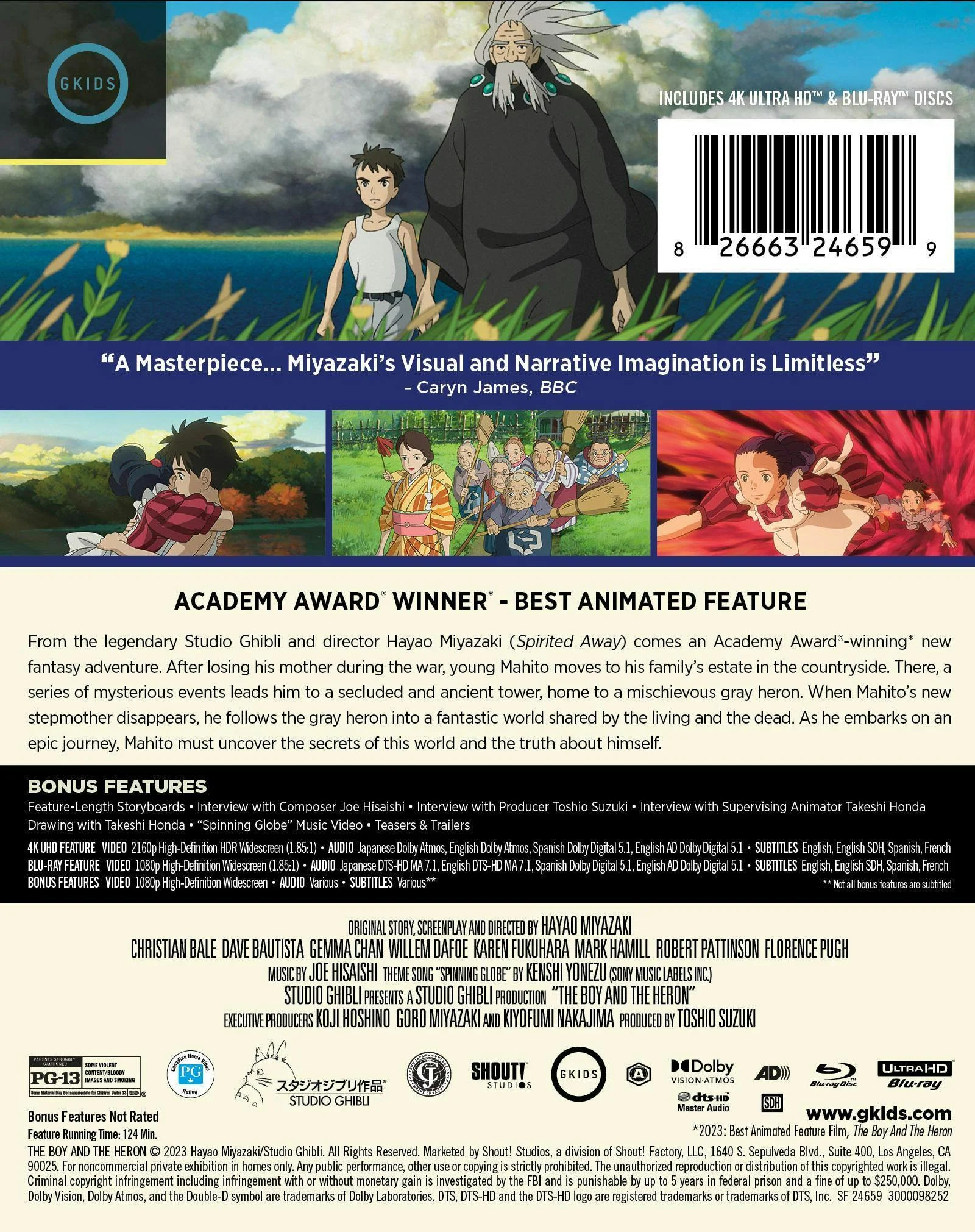 The Boy And The Heron [Limited Edition Steelbook] (Limited Edition 4K Ultra HD Steelbook + Blu-ray) [UHD] - Image 3
