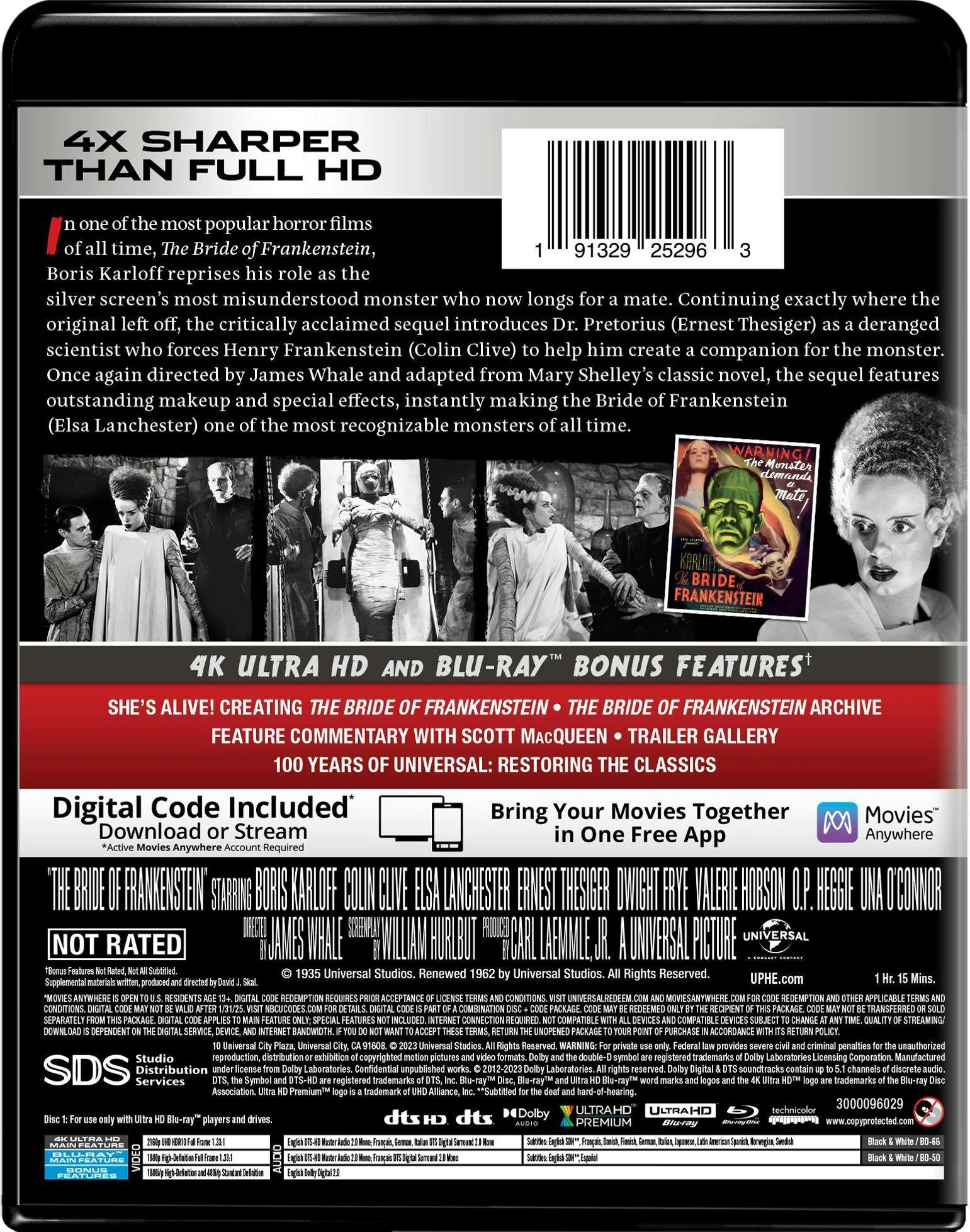 The Bride of Frankenstein (4K Ultra HD + Blu-ray) [UHD] - Image 3