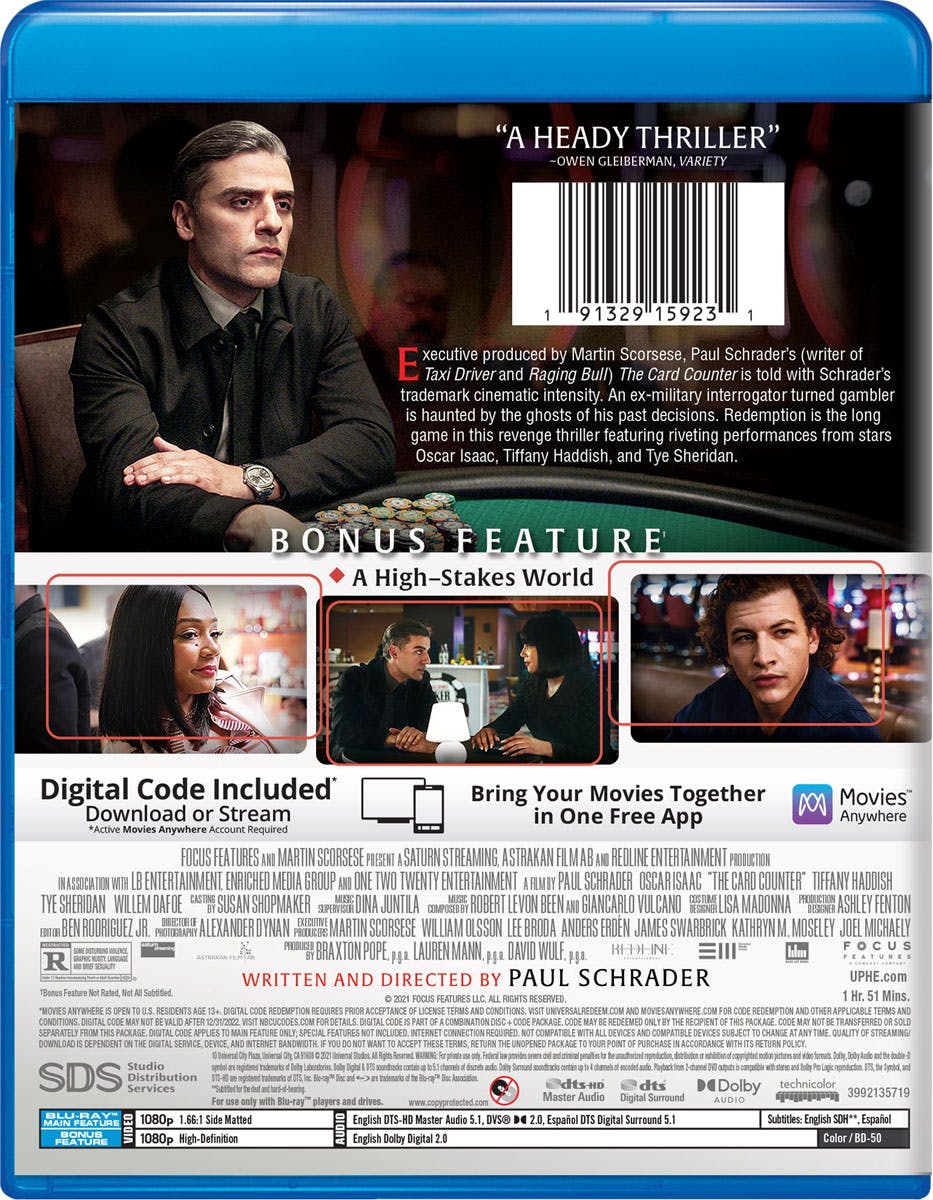 The Card Counter (Blu-ray + Digital Copy) [Blu-ray] - Image 3