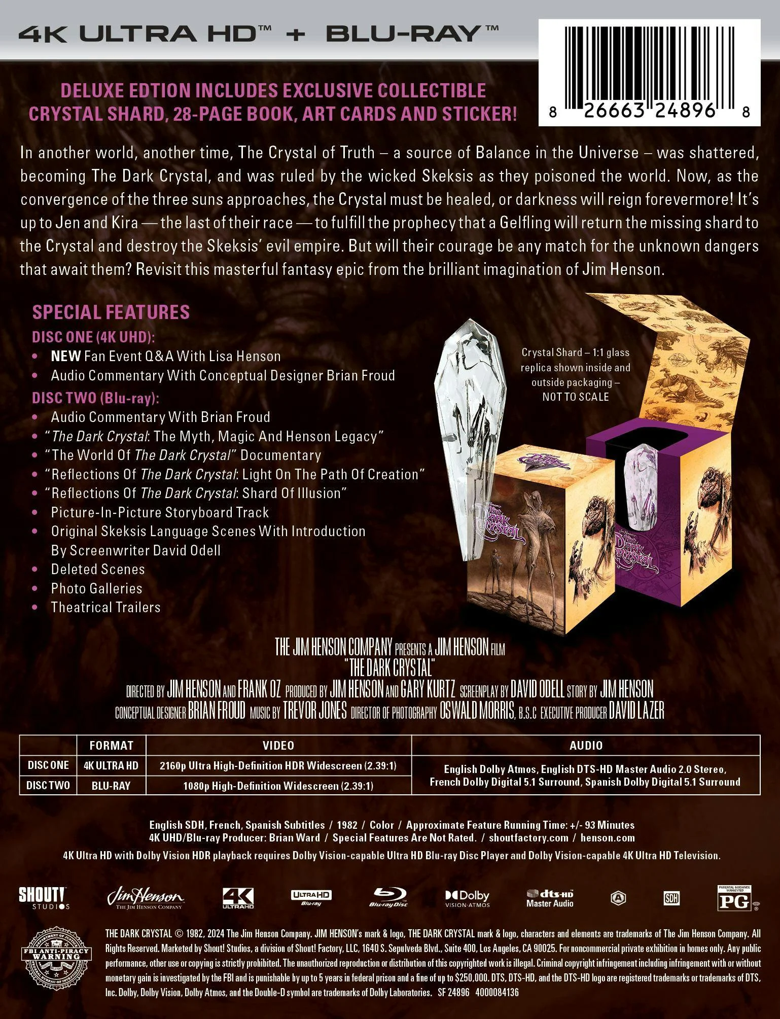 The Dark Crystal - Limited Edition Collector's Set 4K Ultra HD + Blu-ray (4K Ultra HD + Blu-ray) [UHD] - Image 4