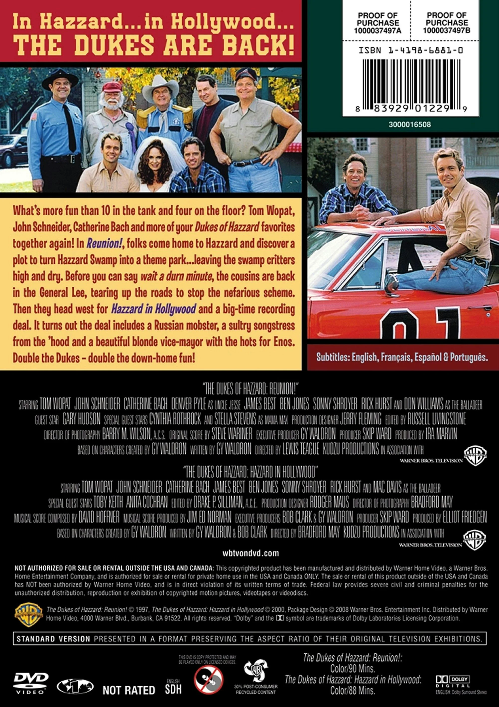 The Dukes of Hazzard - 2-movie Collection (DVD Double Feature) [DVD] - Image 2