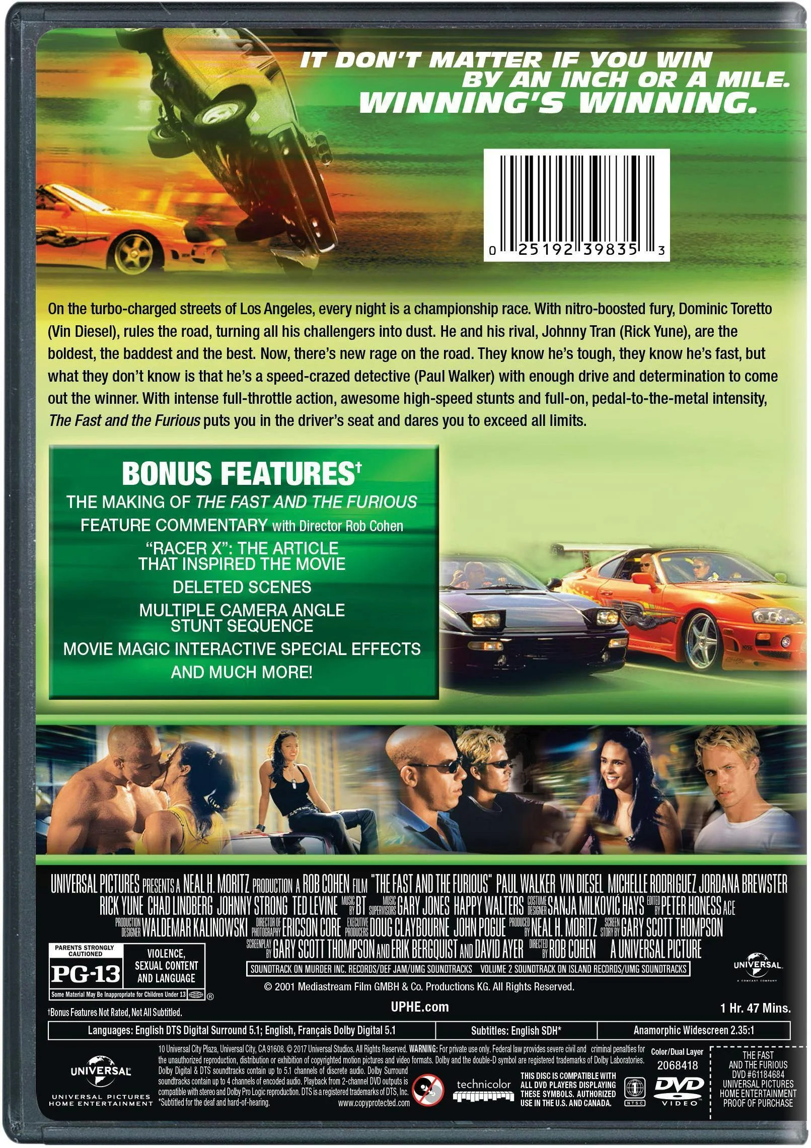 The Fast and the Furious [DVD] - Image 2