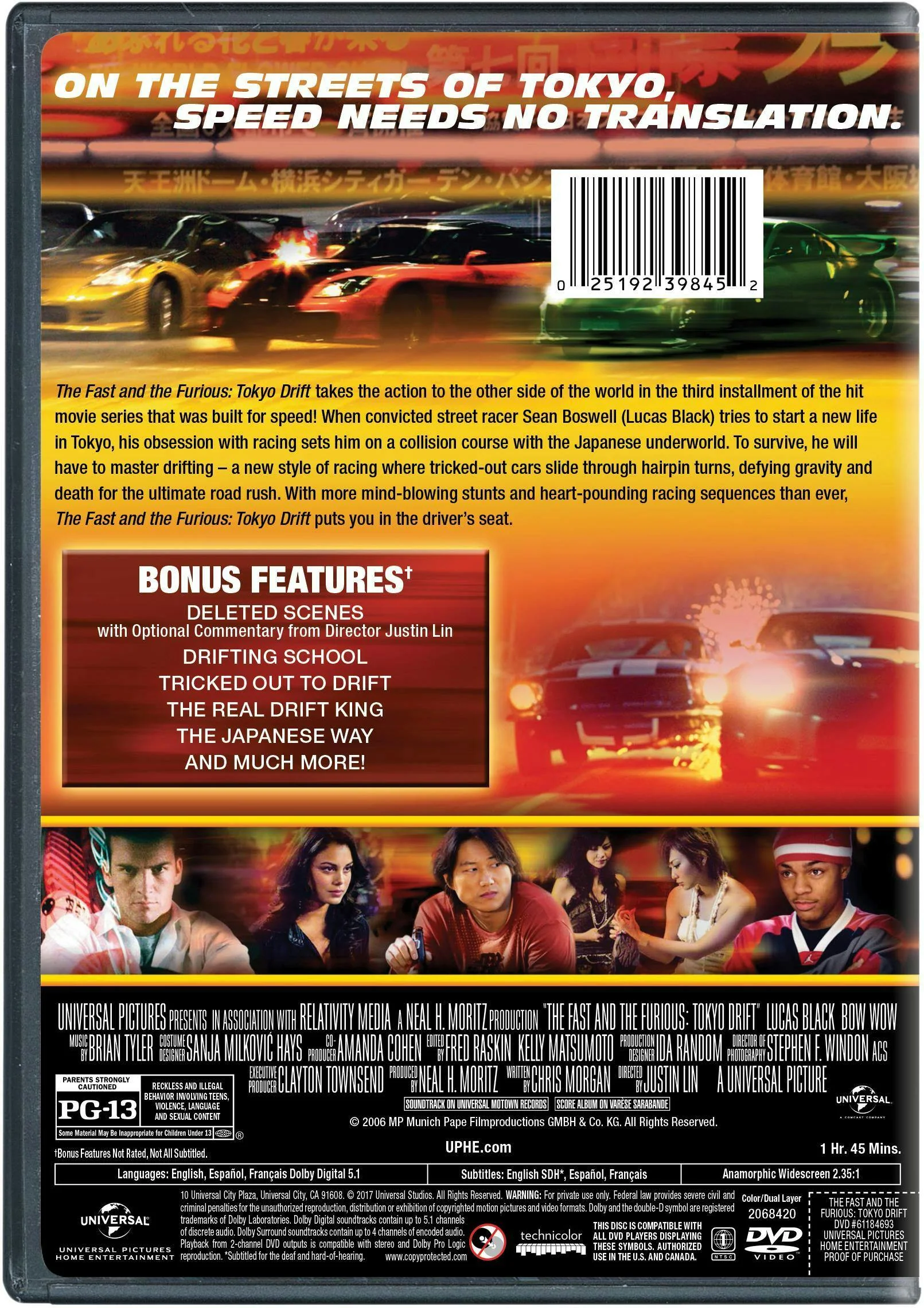 The Fast and the Furious: Tokyo Drift [DVD] - Image 2