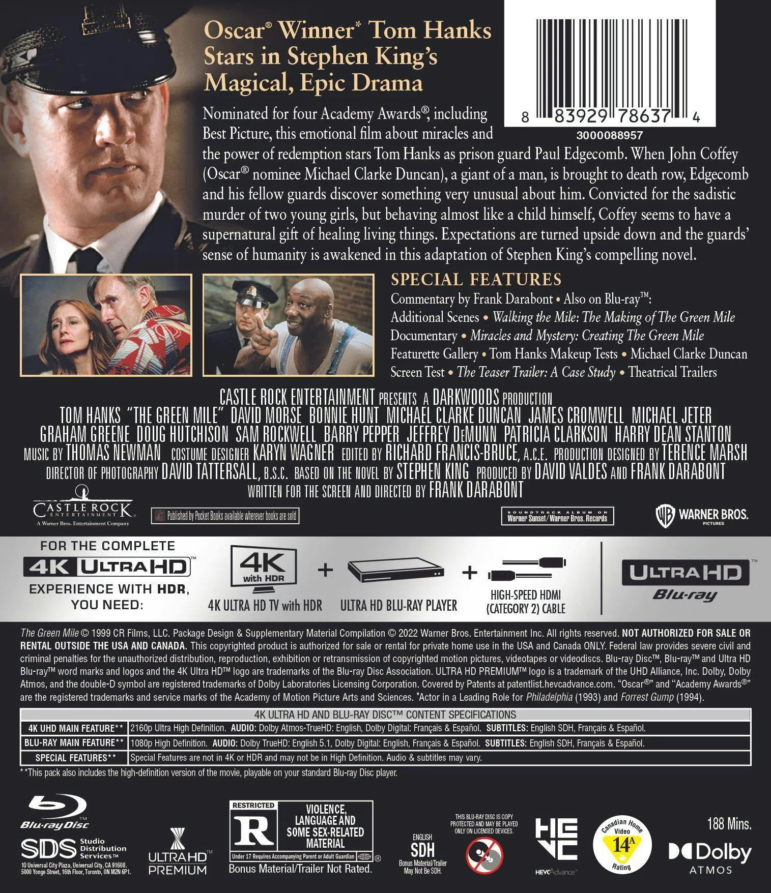 The Green Mile (4K Ultra HD + Blu-ray) [UHD] - Image 3