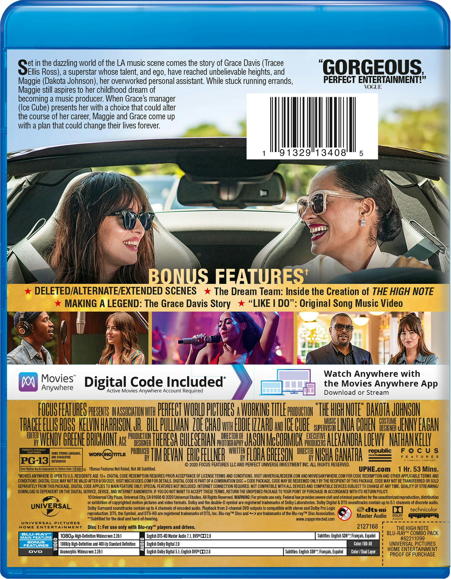 The High Note (DVD + Digital) [Blu-ray] - Image 2