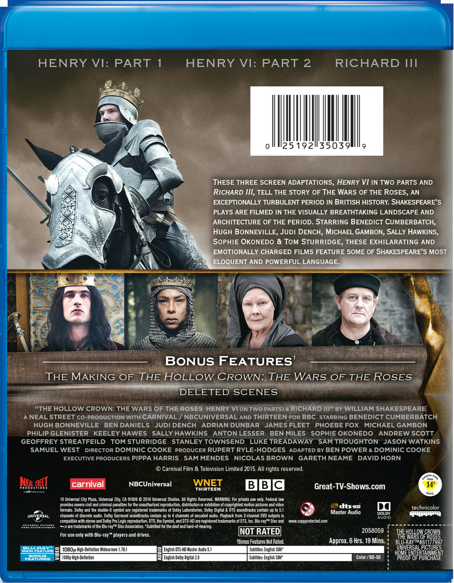 The Hollow Crown: The Wars of the Roses [Blu-ray] - Image 2