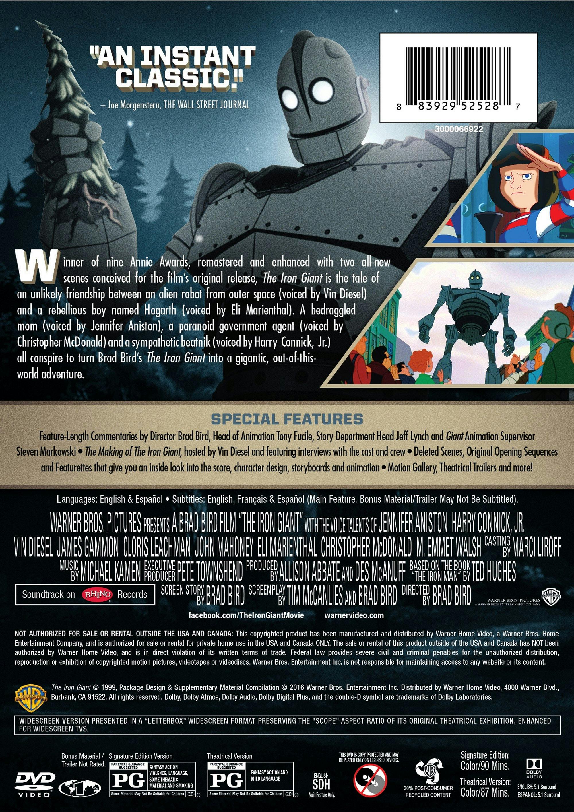 The Iron Giant: Signature Edition (DVD Signature Edition) [DVD] - Image 2