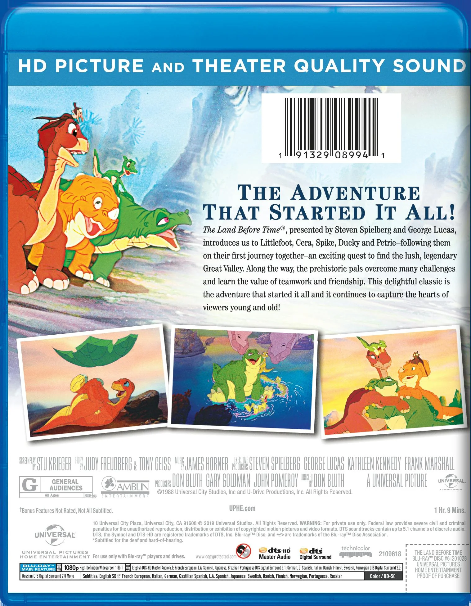 The Land Before Time (Blu-ray New Box Art) [Blu-ray] - Image 2