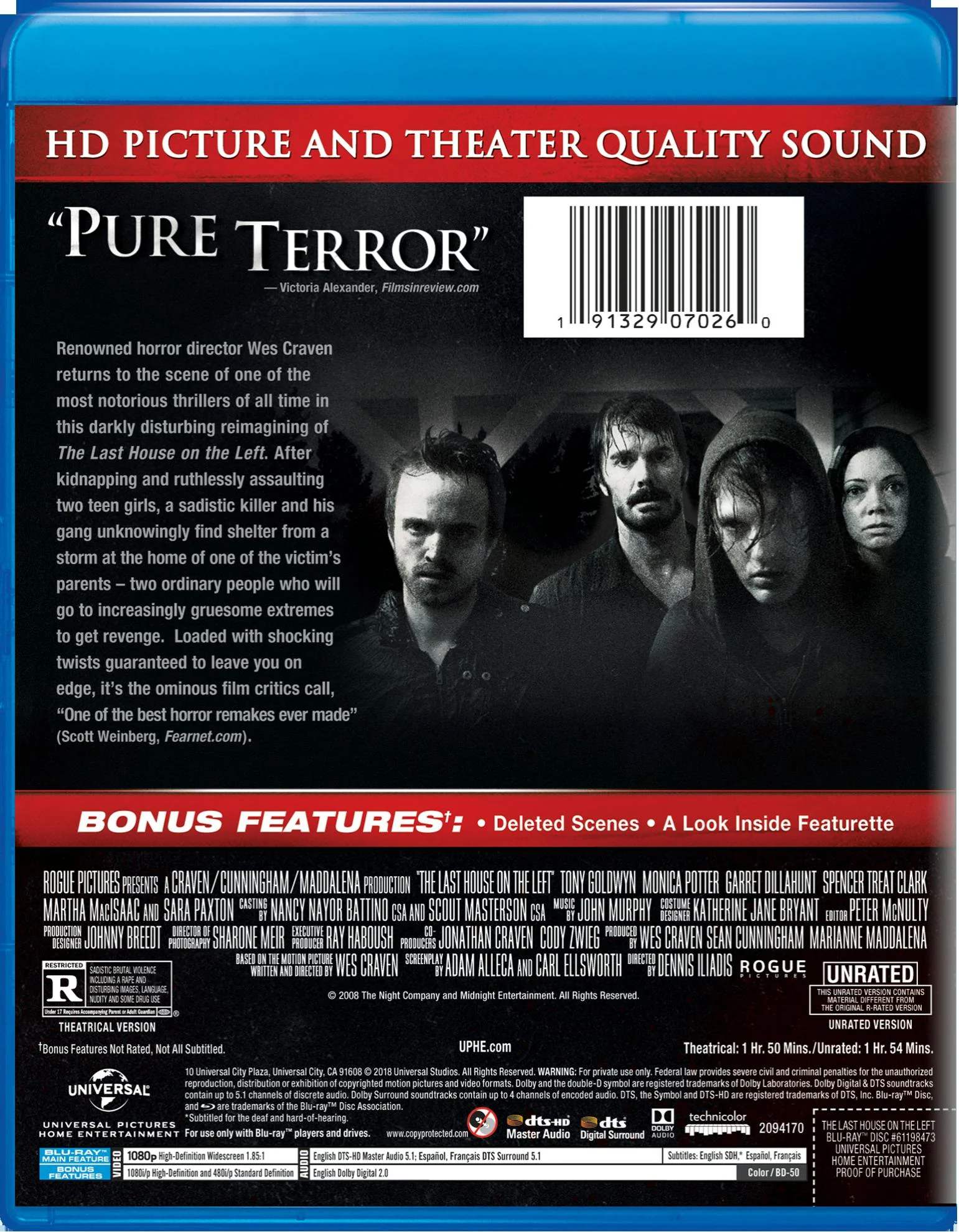 The Last House On the Left (Unrated) [Blu-ray] - Image 2