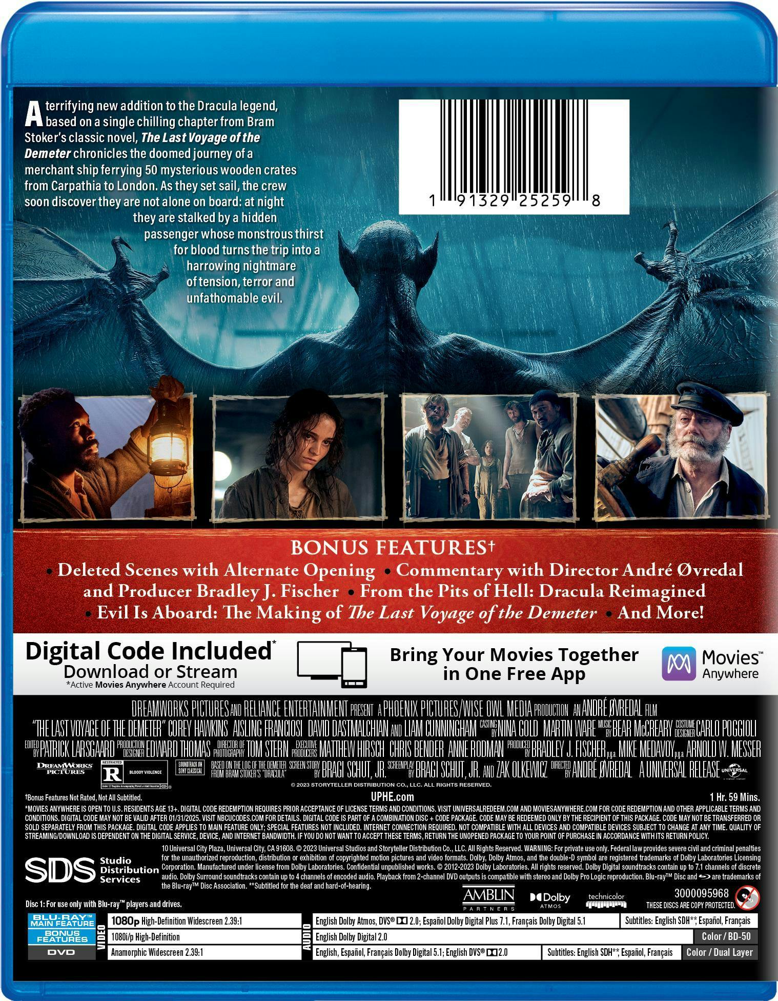 The Last Voyage of the Demeter (with DVD) [Blu-ray] - Image 3