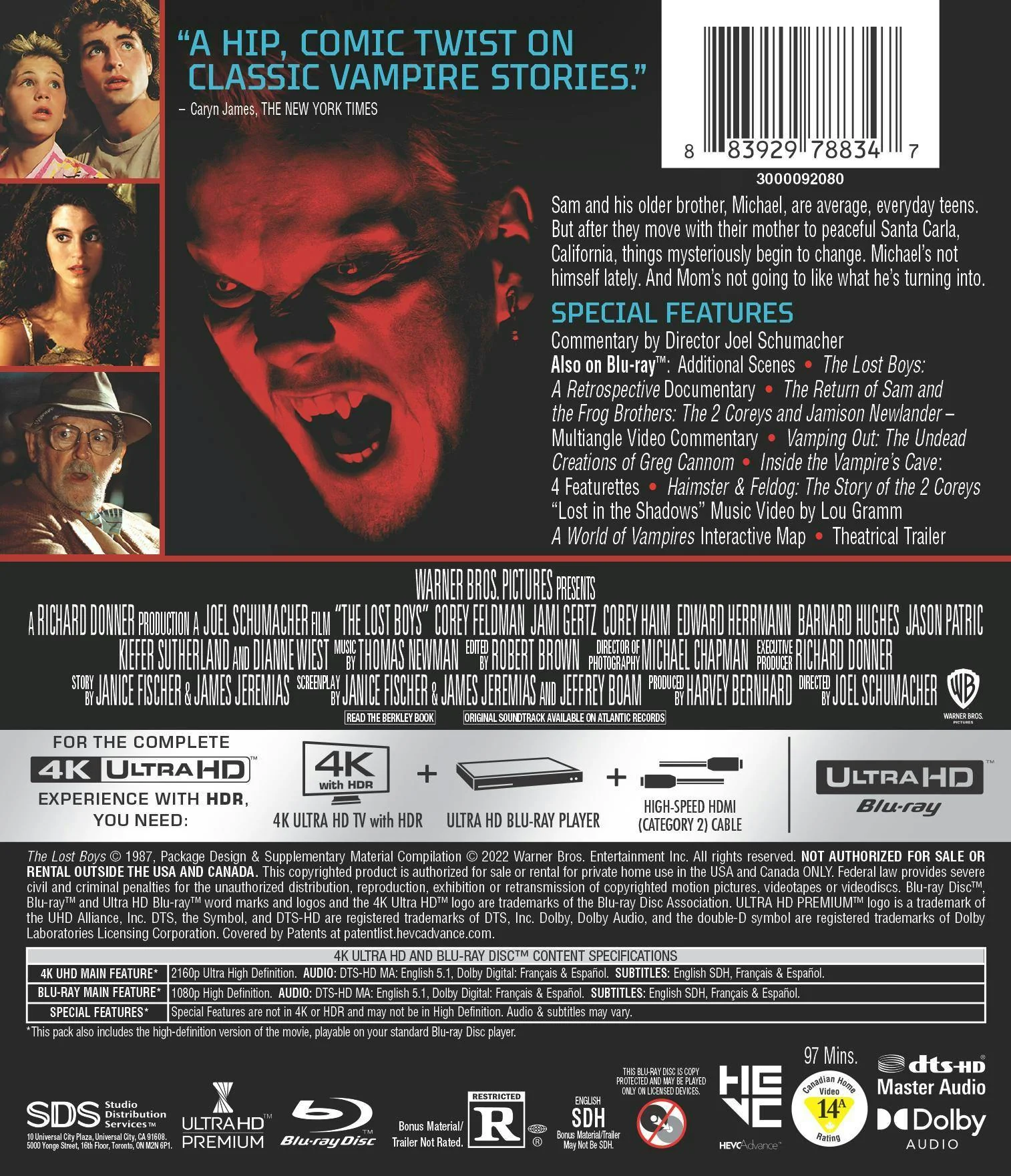 The Lost Boys (4K Ultra HD + Blu-ray) [UHD] - Image 3