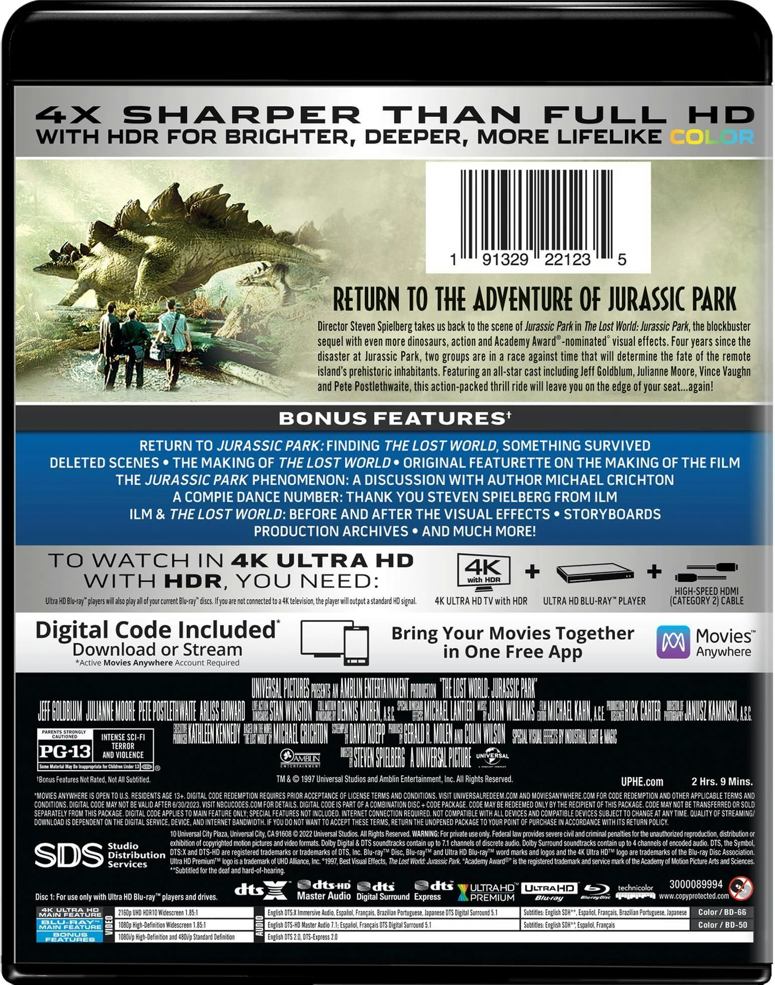 The Lost World - Jurassic Park 2 (4K Ultra HD + Blu-ray + Digital Download) [UHD] - Image 3