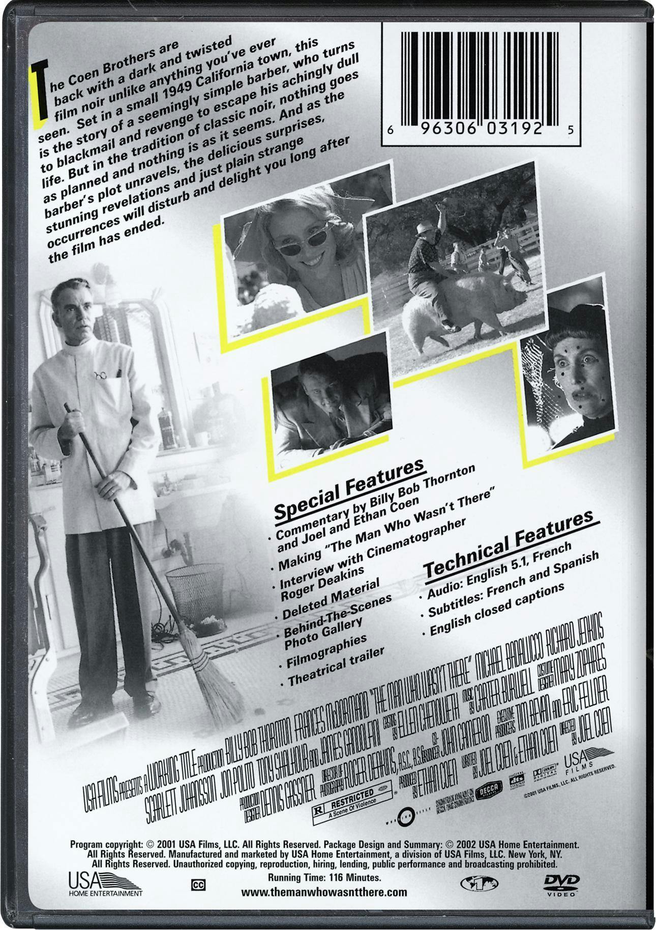 The Man Who Wasn't There [DVD] - Image 3