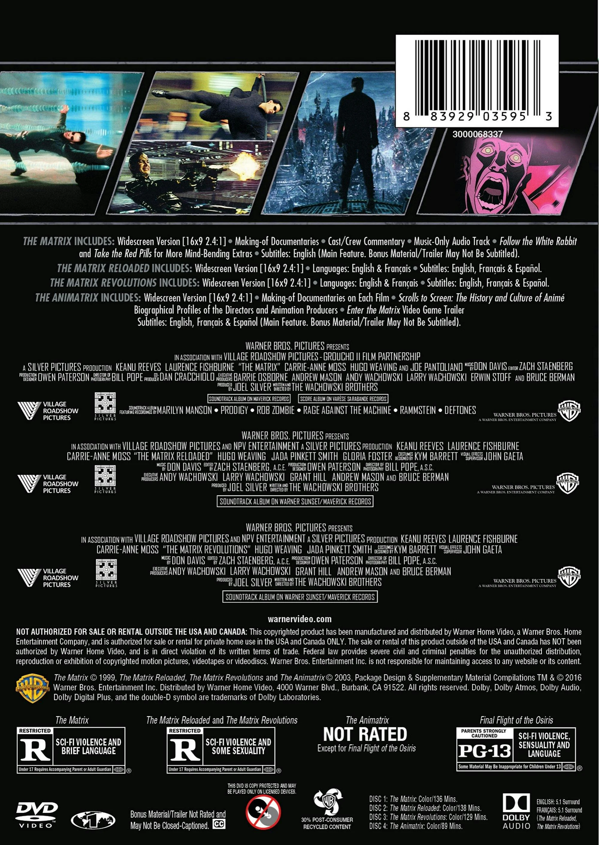 The Matrix Collection (Box Set) [DVD] - Image 2