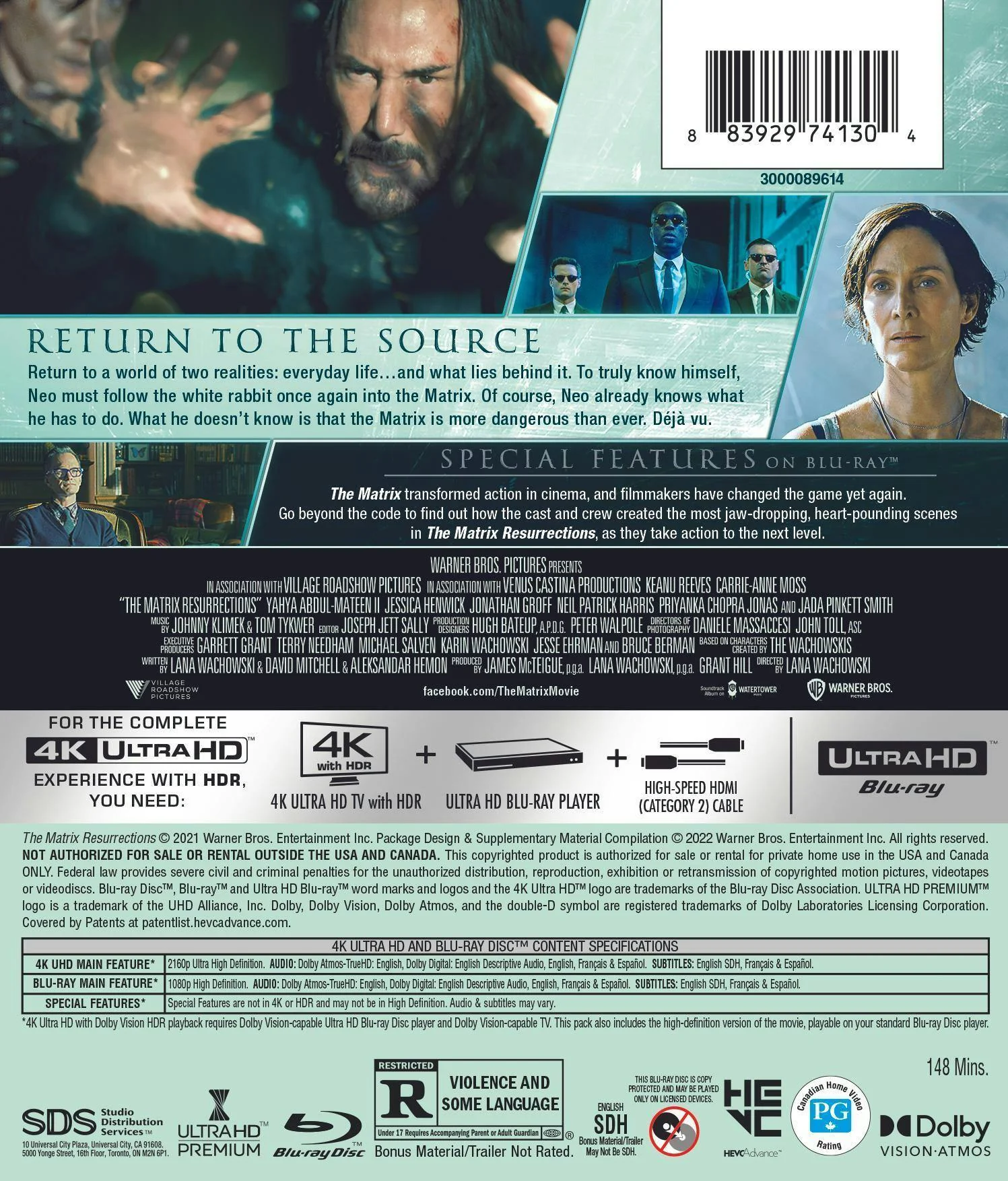 The Matrix Resurrections (4K Ultra HD + Blu-ray) [UHD] - Image 2