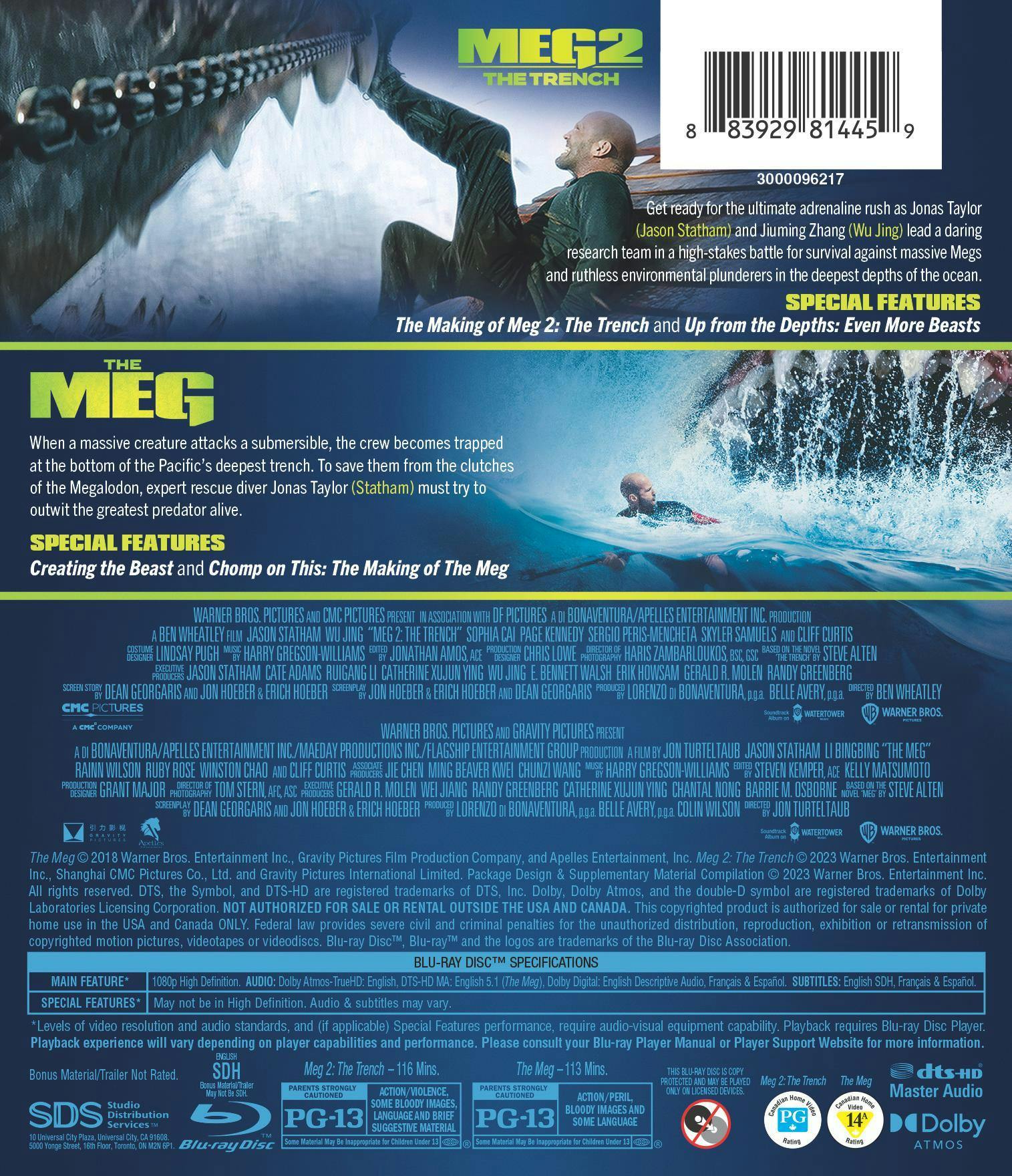 The Meg/The Meg 2 [Blu-ray] - Image 3