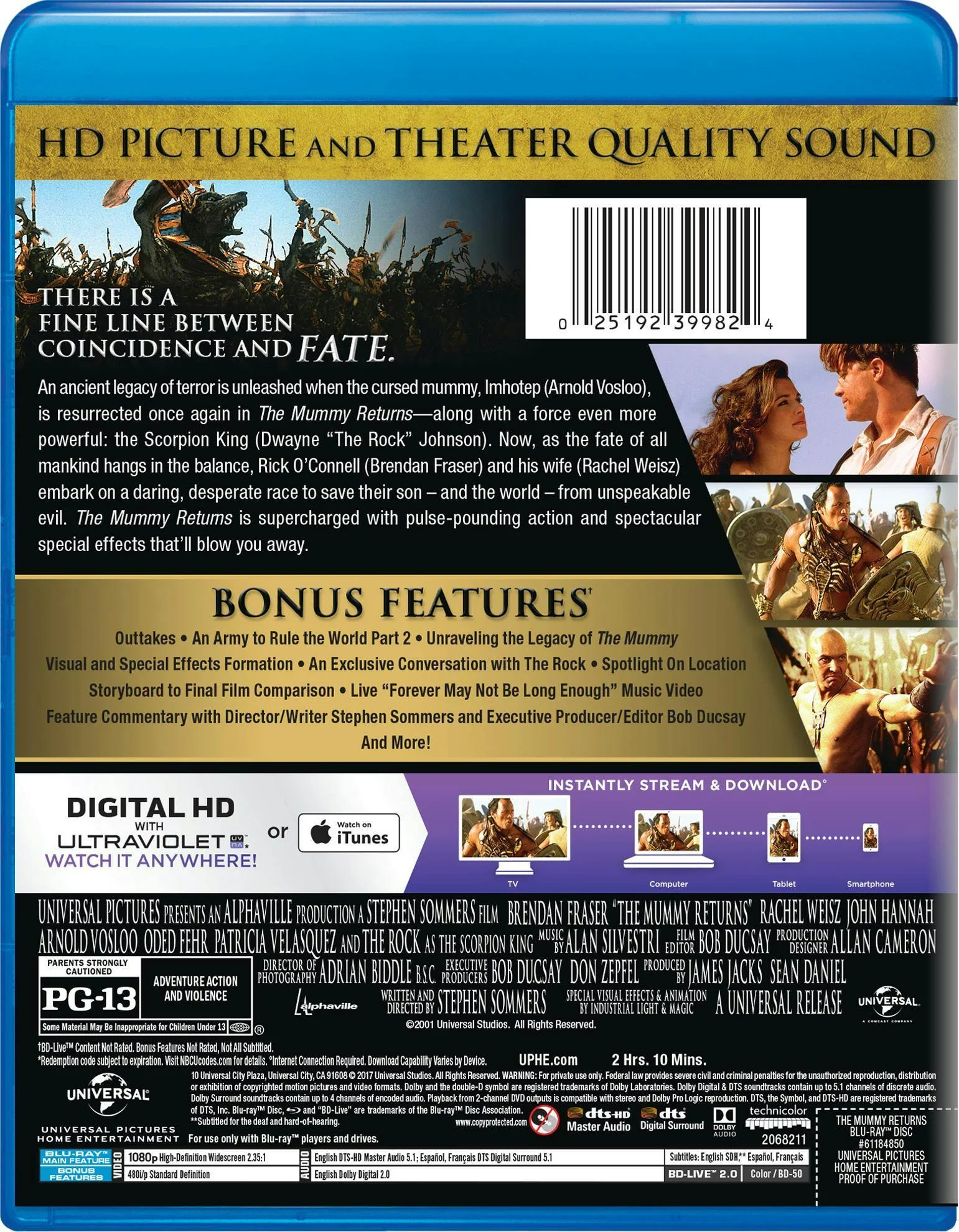 The Mummy Returns (Blu-ray + Digital HD) [Blu-ray] - Image 2