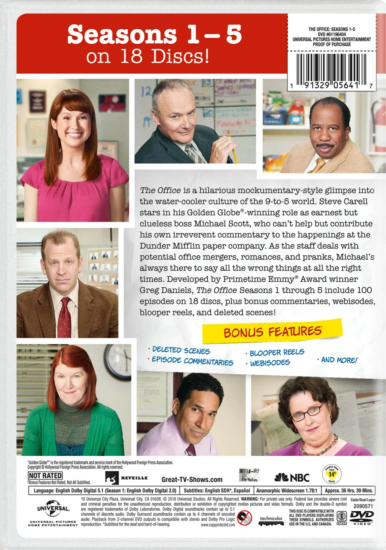 The Office - An American Workplace: Seasons 1-5 (DVD New Box Art) [DVD] - Image 2