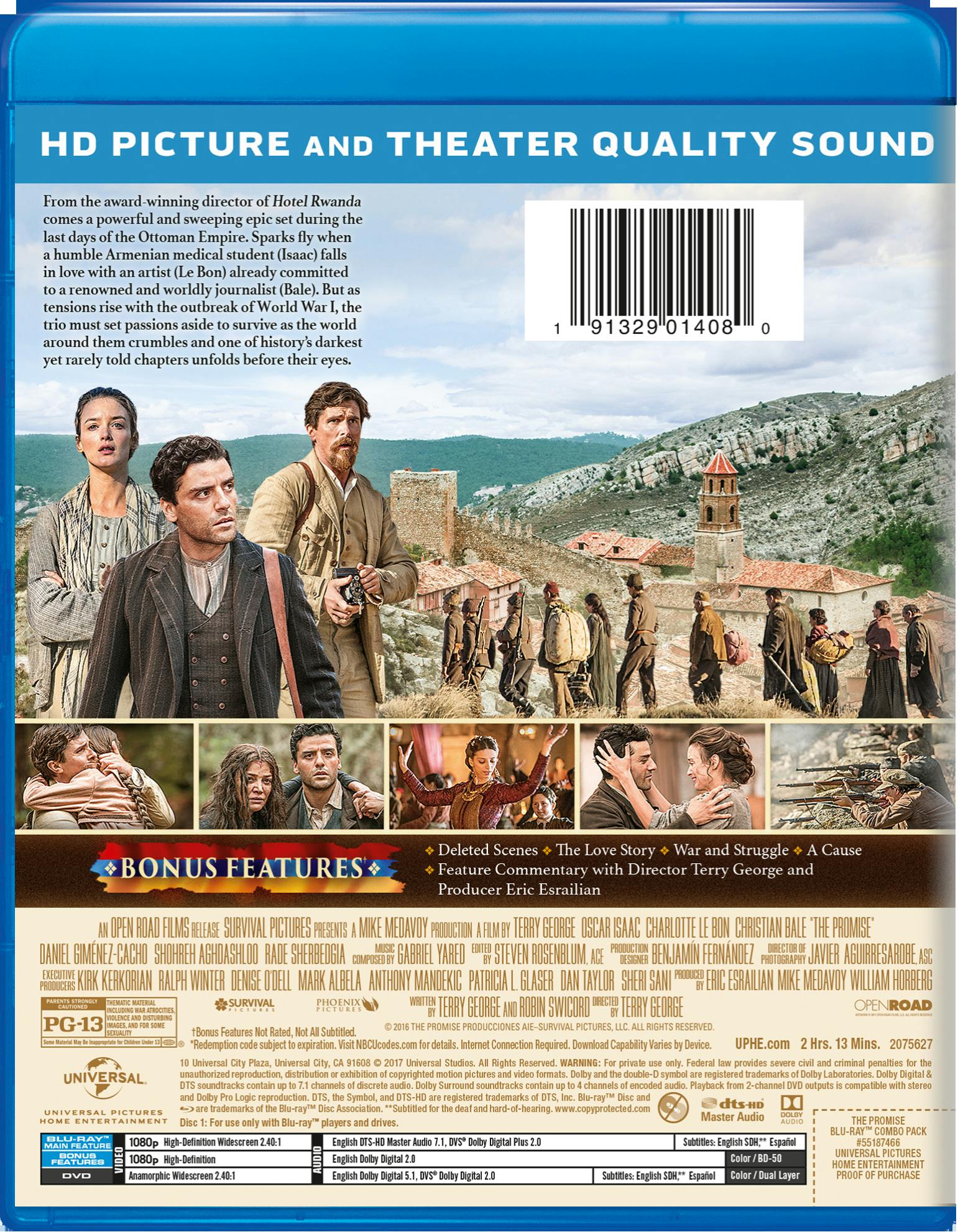 The Promise (2017) (DVD + Digital) [Blu-ray] - Image 2