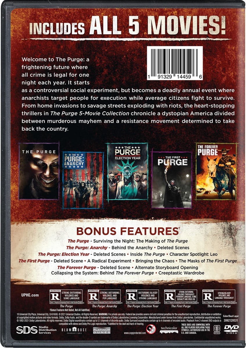 The Purge: 5-movie Collection (Box Set) [DVD] - Image 3
