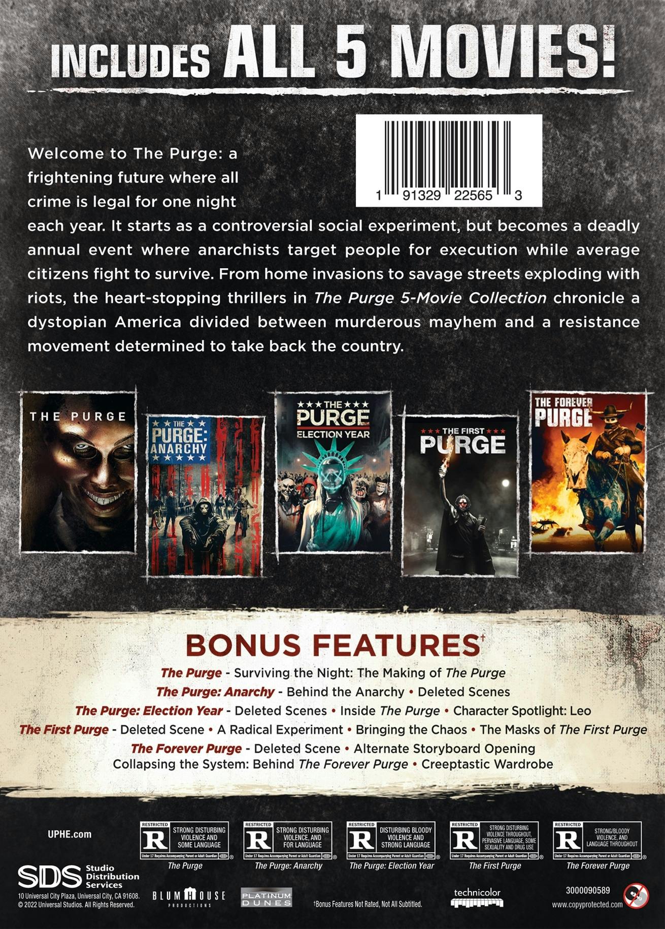 The Purge: 5-Movie Collection - Iconic Moments Line Look (Box Set) [DVD] - Image 2