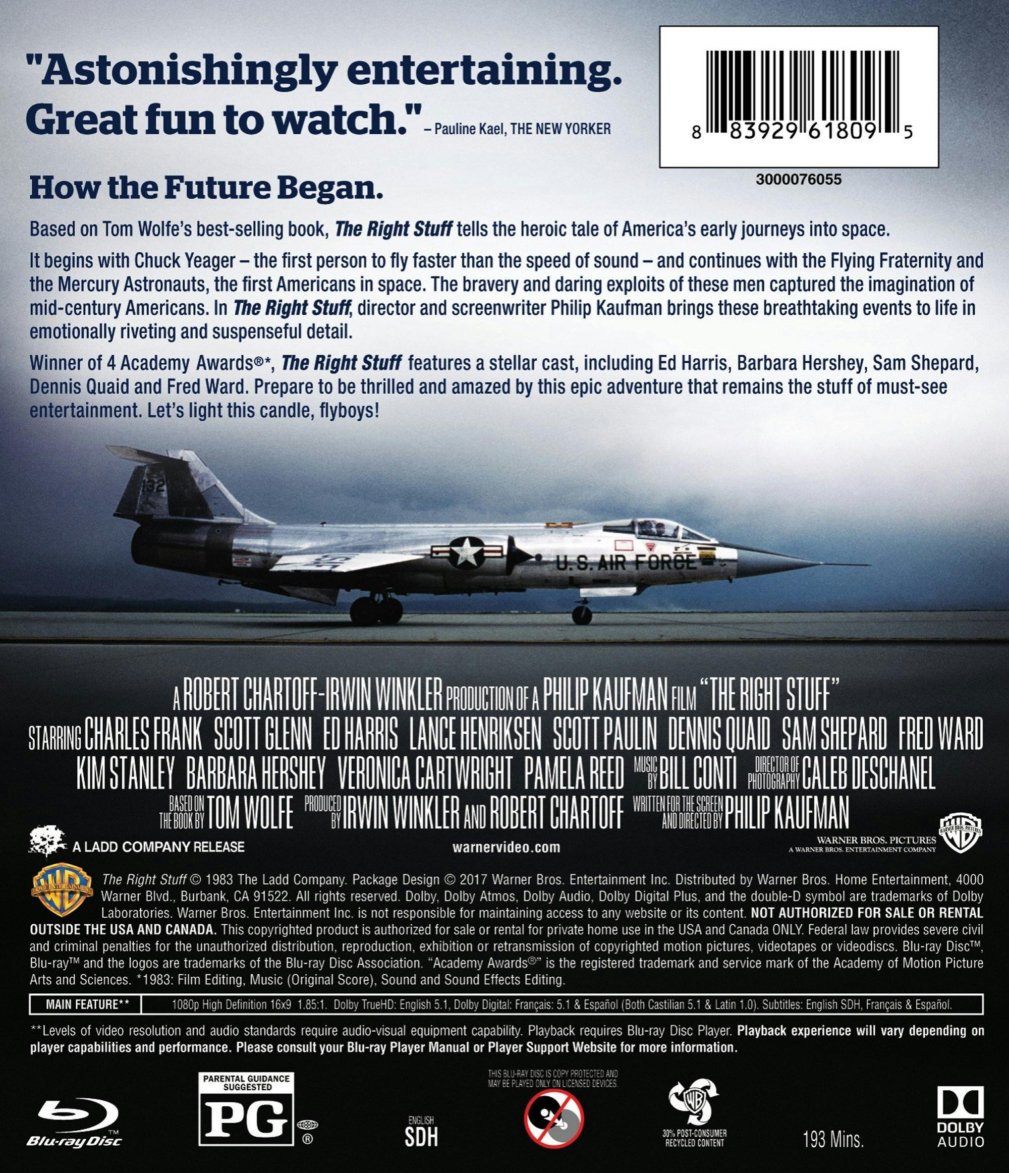 The Right Stuff (Blu-ray New Box Art) [Blu-ray] - Image 2
