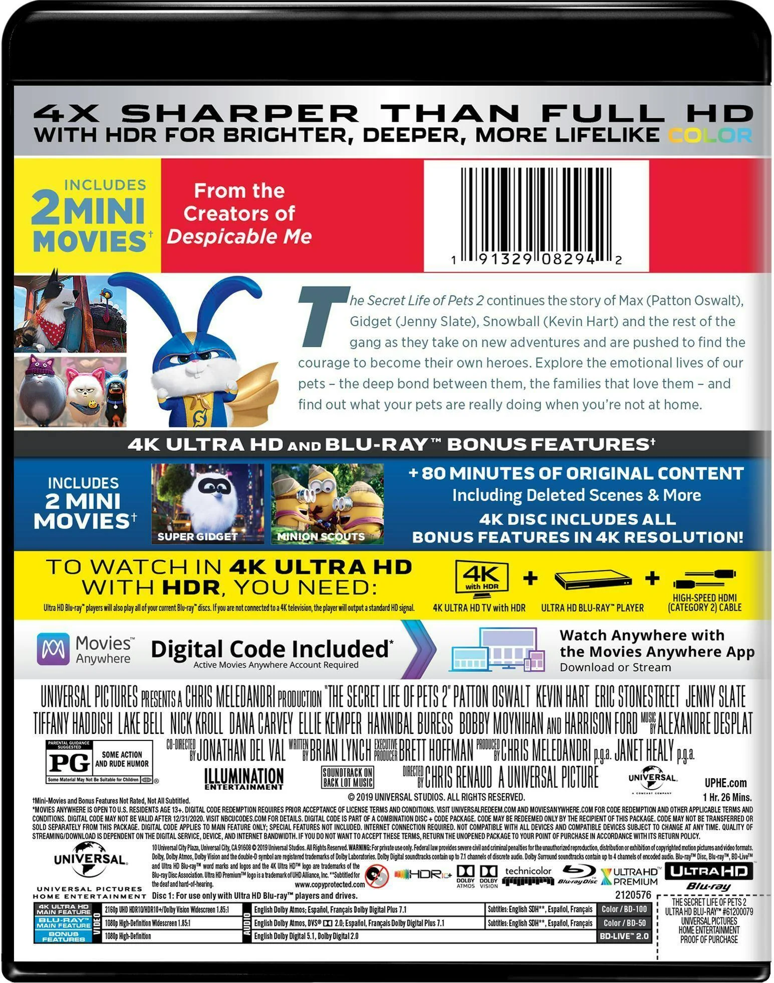 The Secret Life of Pets 2 (4K Ultra HD) [UHD] - Image 3