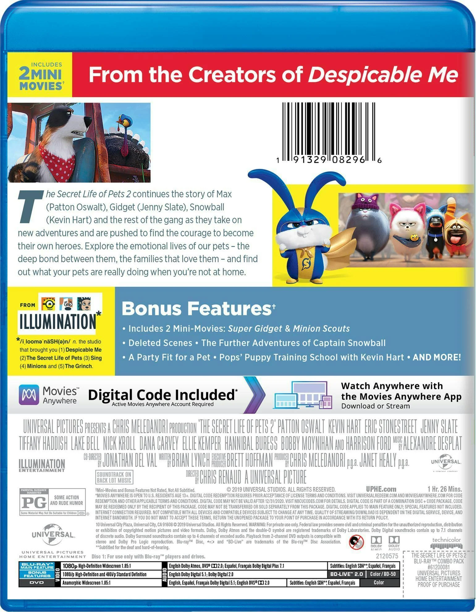 The Secret Life of Pets 2 (DVD + Digital) [Blu-ray] - Image 3