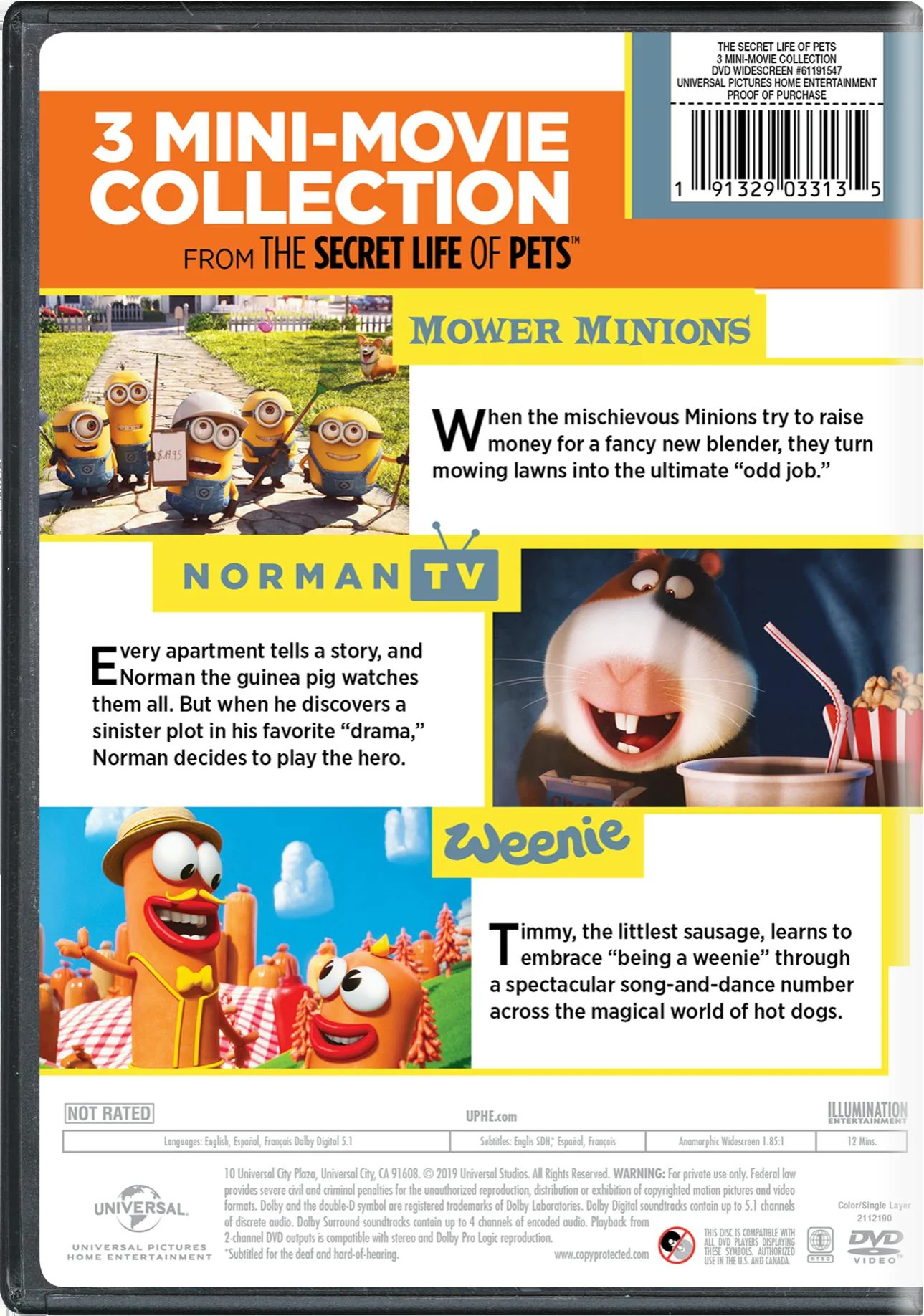 The Secret Life of Pets: 3 Mini-movie Collection [DVD] - Image 2