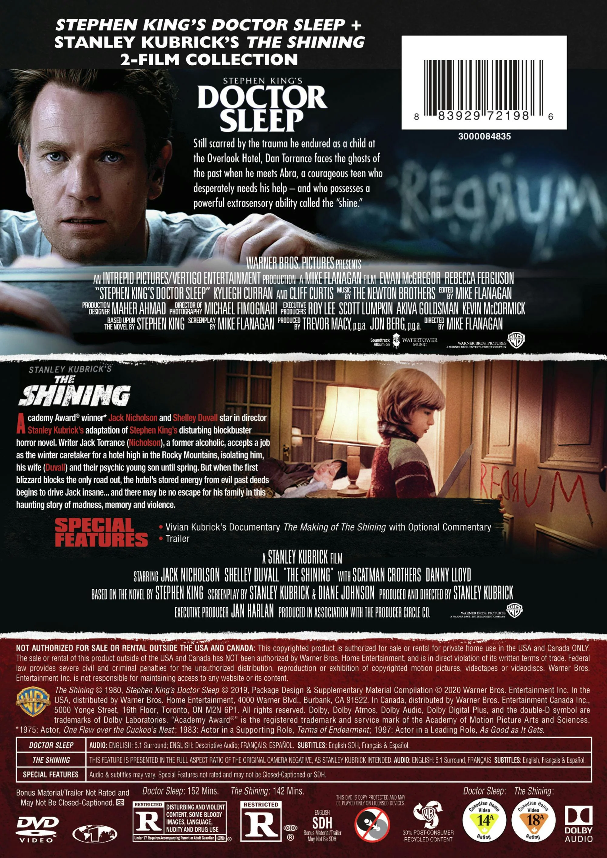 The Shining/Doctor Sleep (DVD Double Feature) [DVD] - Image 2