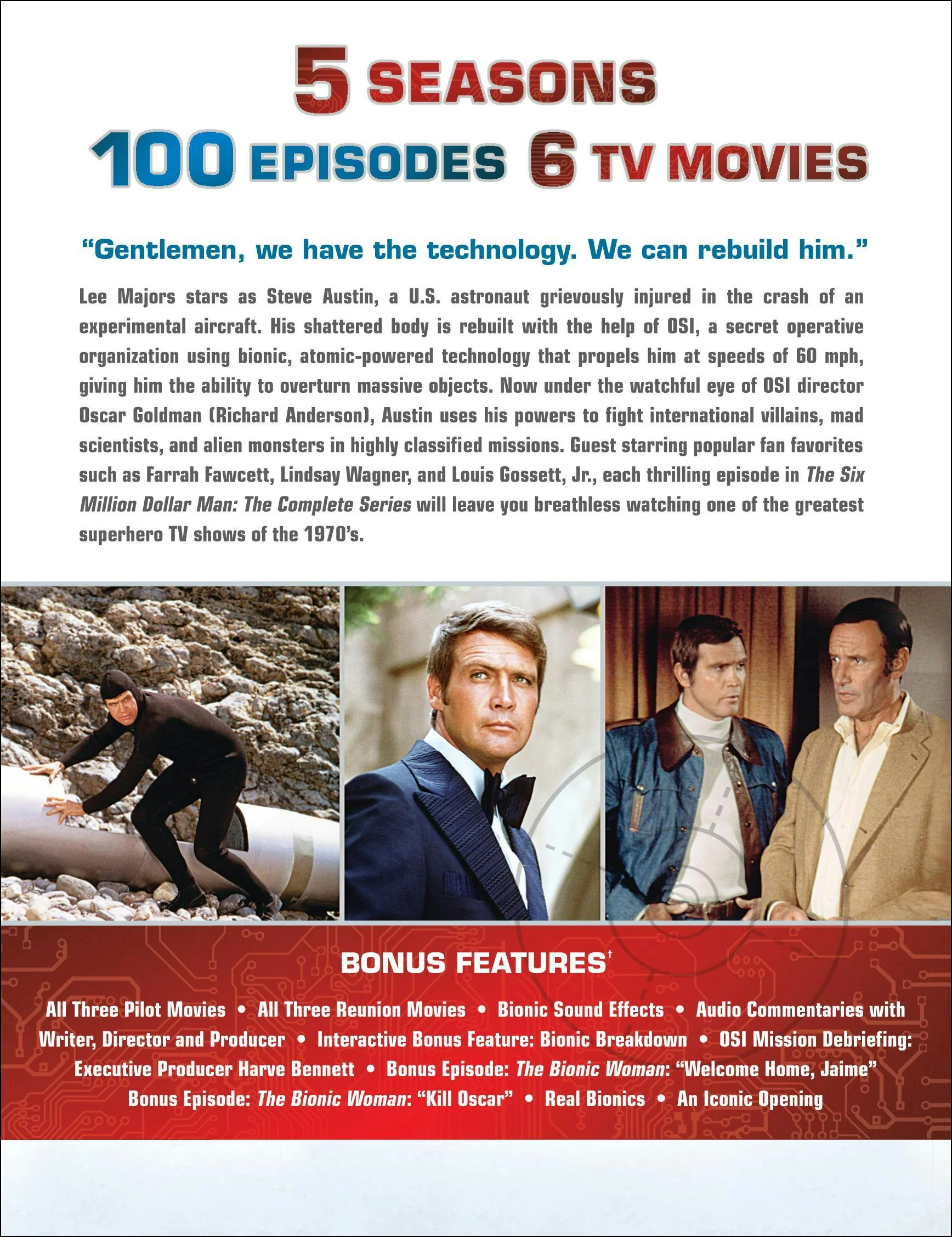 The Six Million Dollar Man: The Complete Collection (DVD Set) [DVD] - Image 3