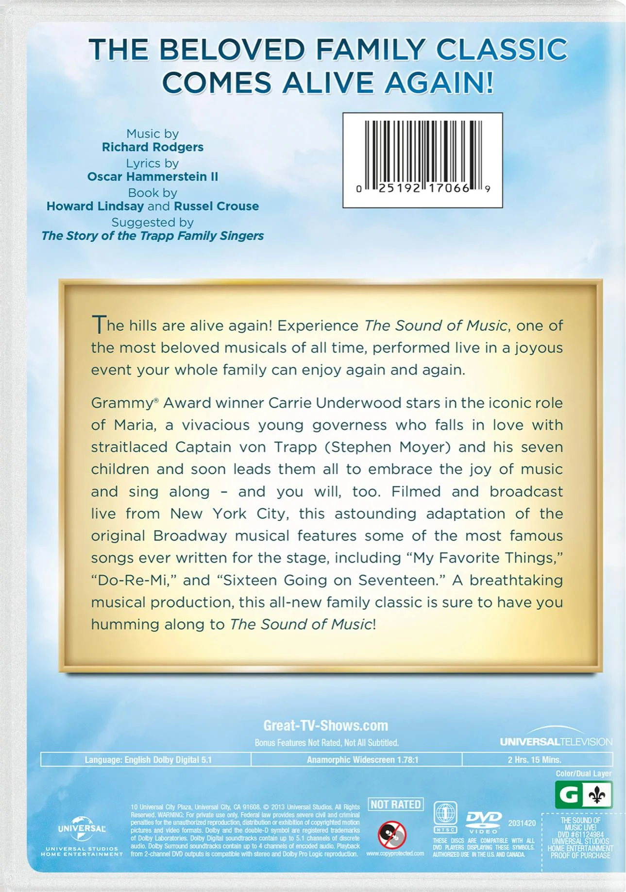 The Sound of Music Live! [DVD] - Image 2