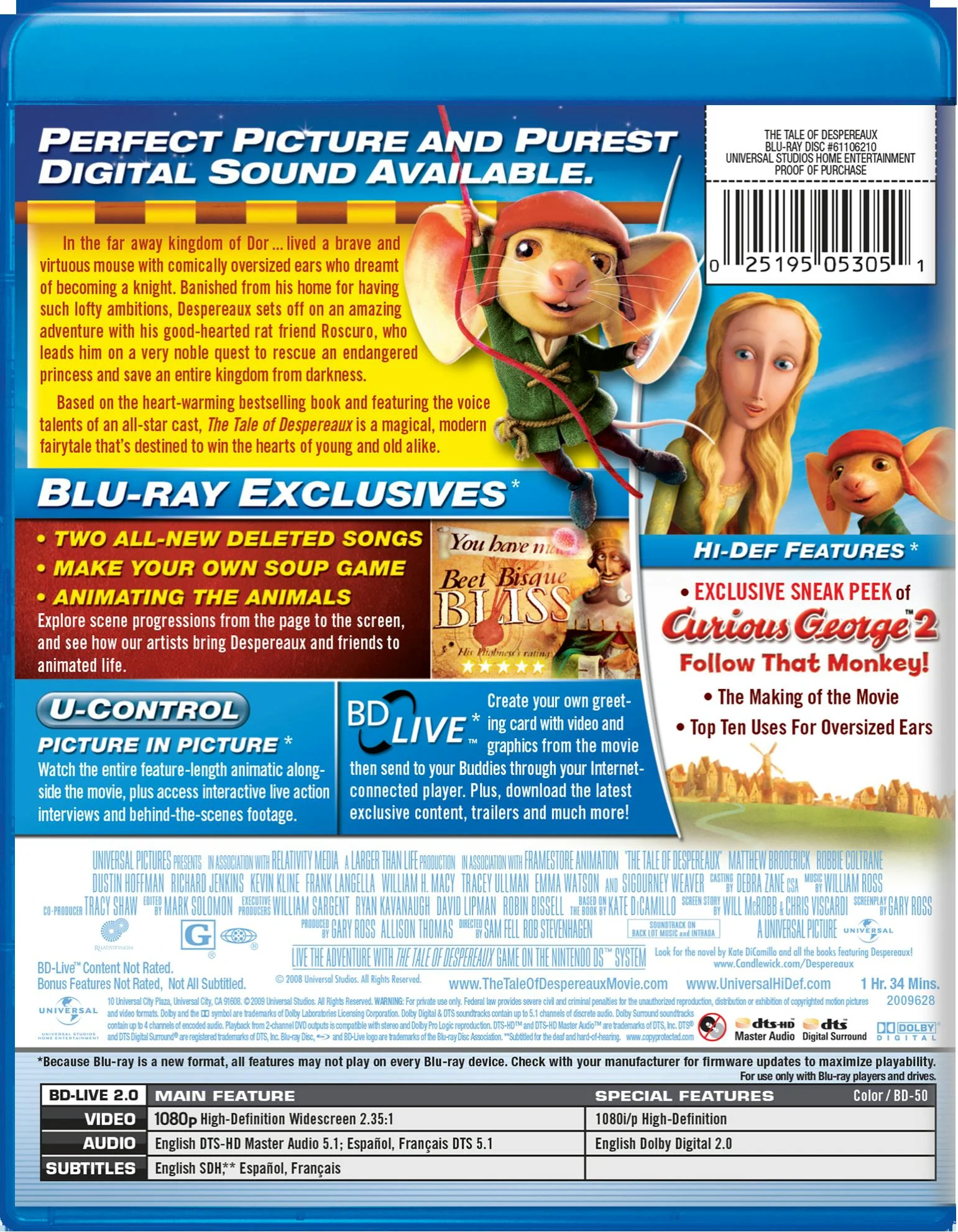 The Tale of Despereaux [Blu-ray] - Image 3