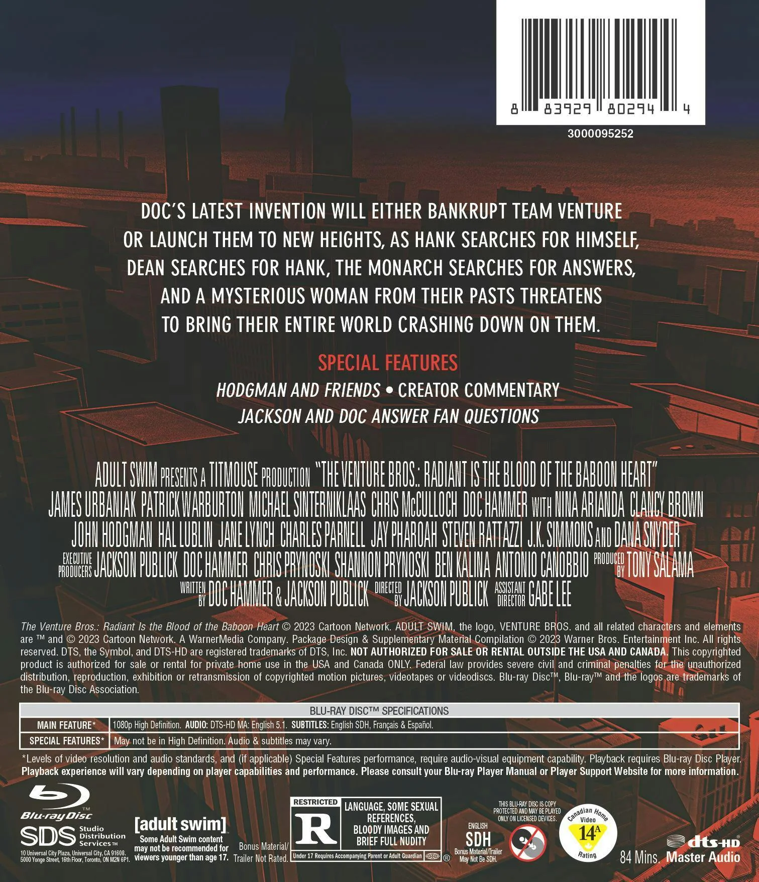 The Venture Bros.: Radiant Is the Blood of the Baboon Heart [Blu-ray] - Image 3