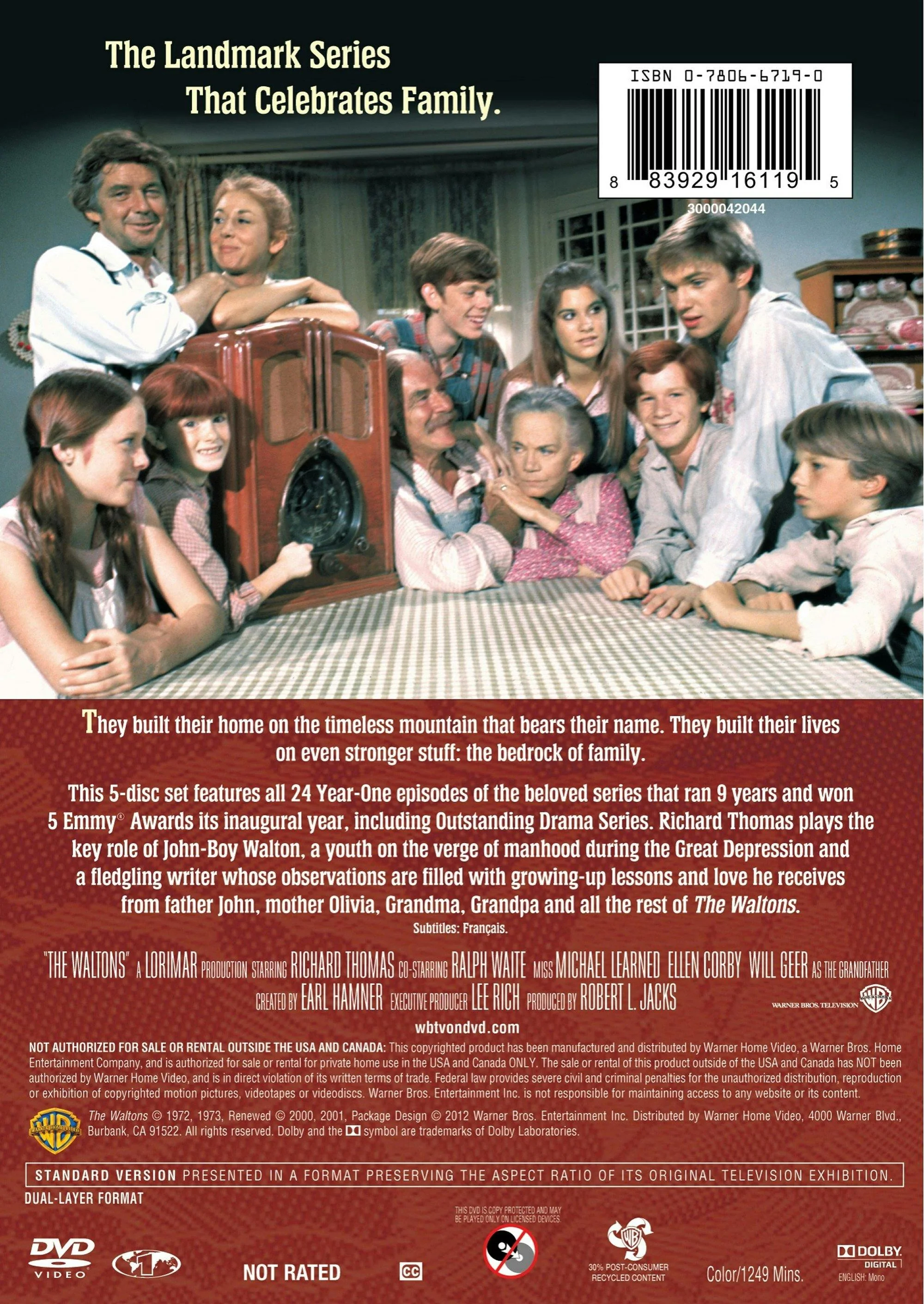 The Waltons: The Complete First Season (Box Set) [DVD] - Image 2