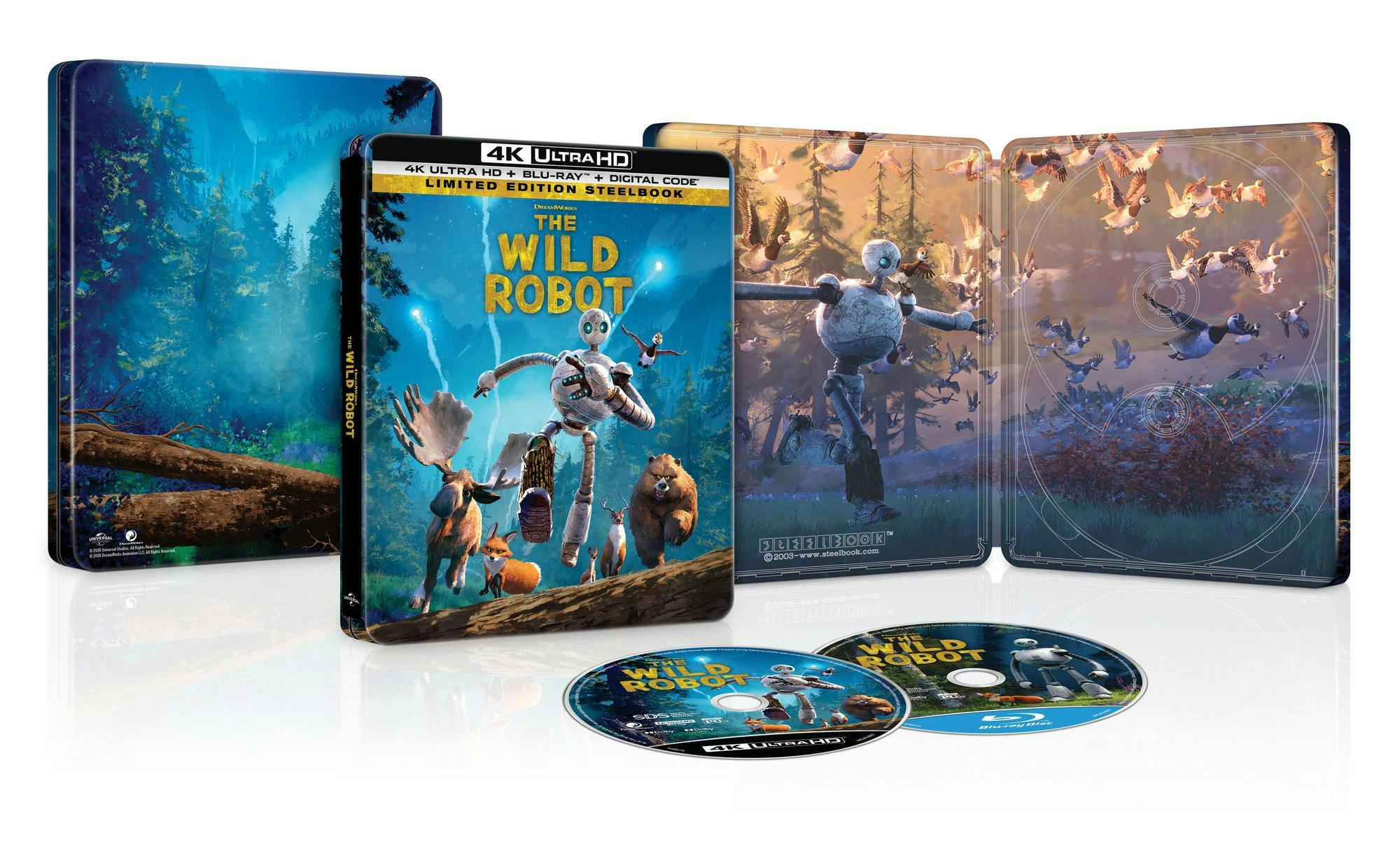 The Wild Robot (Limited Edition Steelbook 4K Ultra HD + Blu-ray + Digital) [UHD] - Image 4