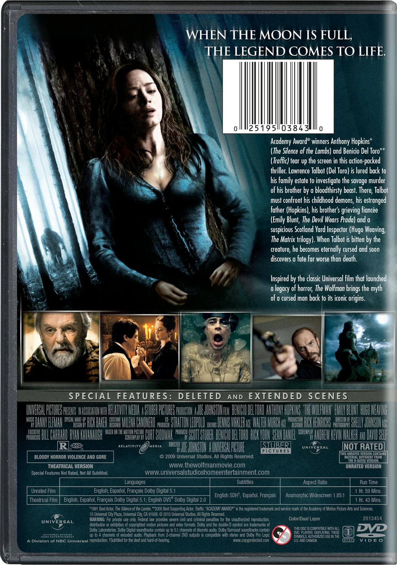 The Wolfman (DVD Unrated Director's Cut) [DVD] - Image 3