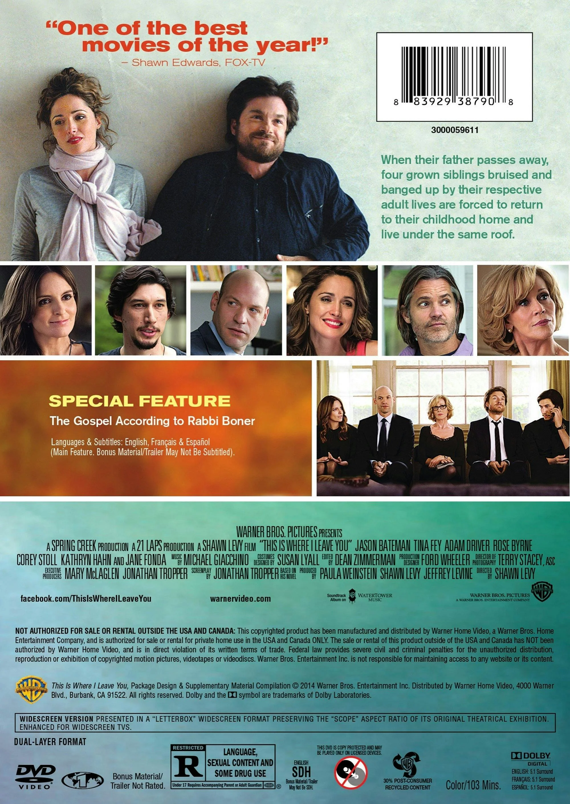 This Is Where I Leave You [DVD] - Image 2
