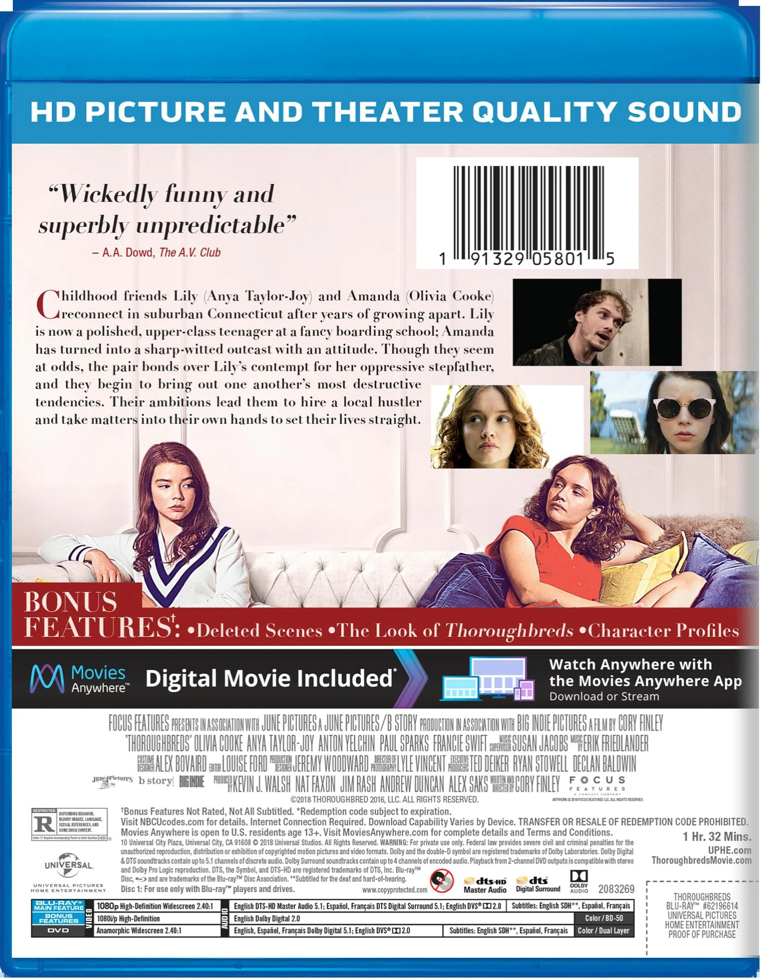 Thoroughbreds (Blu-ray + Digital HD) [Blu-ray] - Image 2