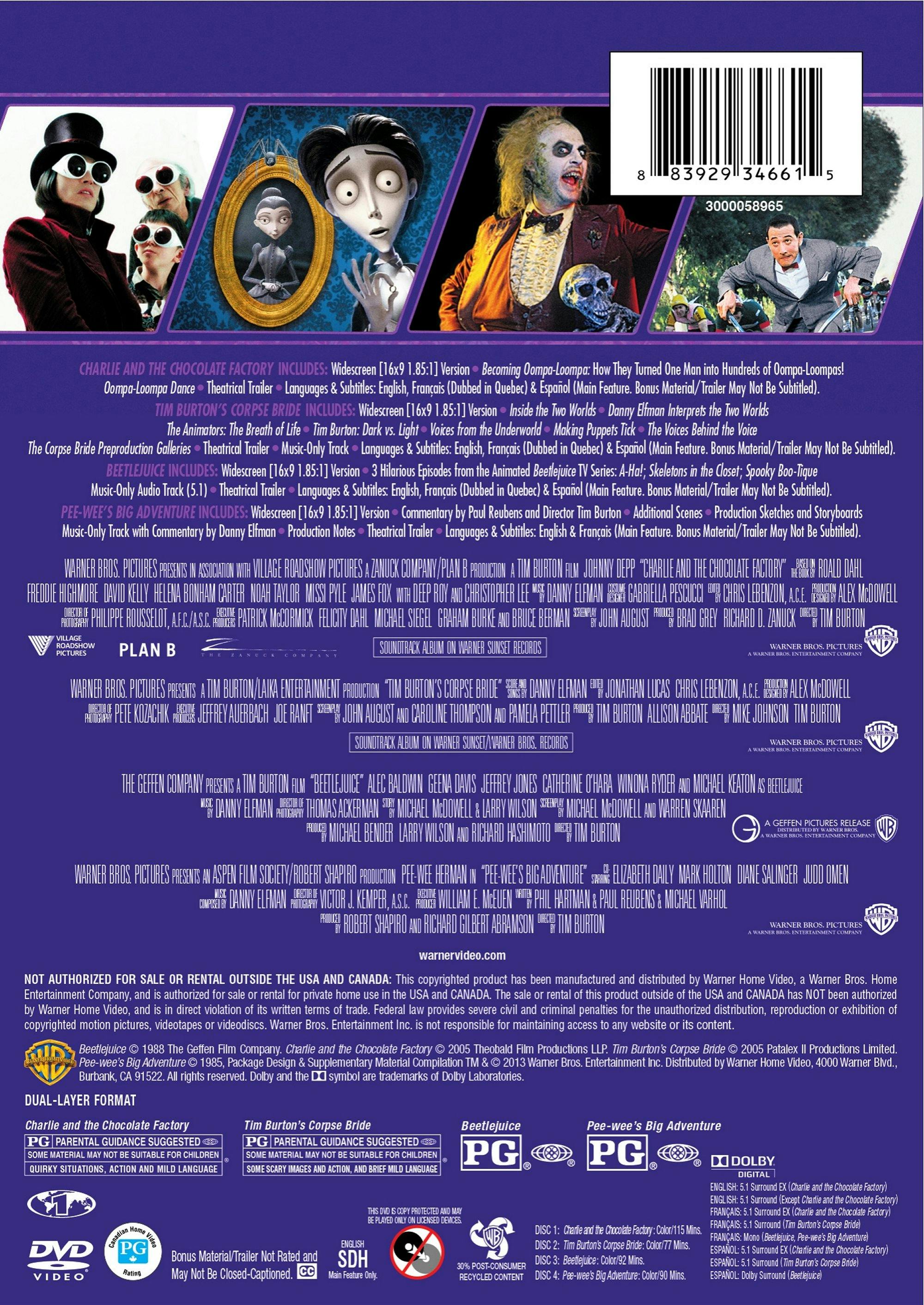 Tim Burton Collection (Box Set) [DVD] - Image 2