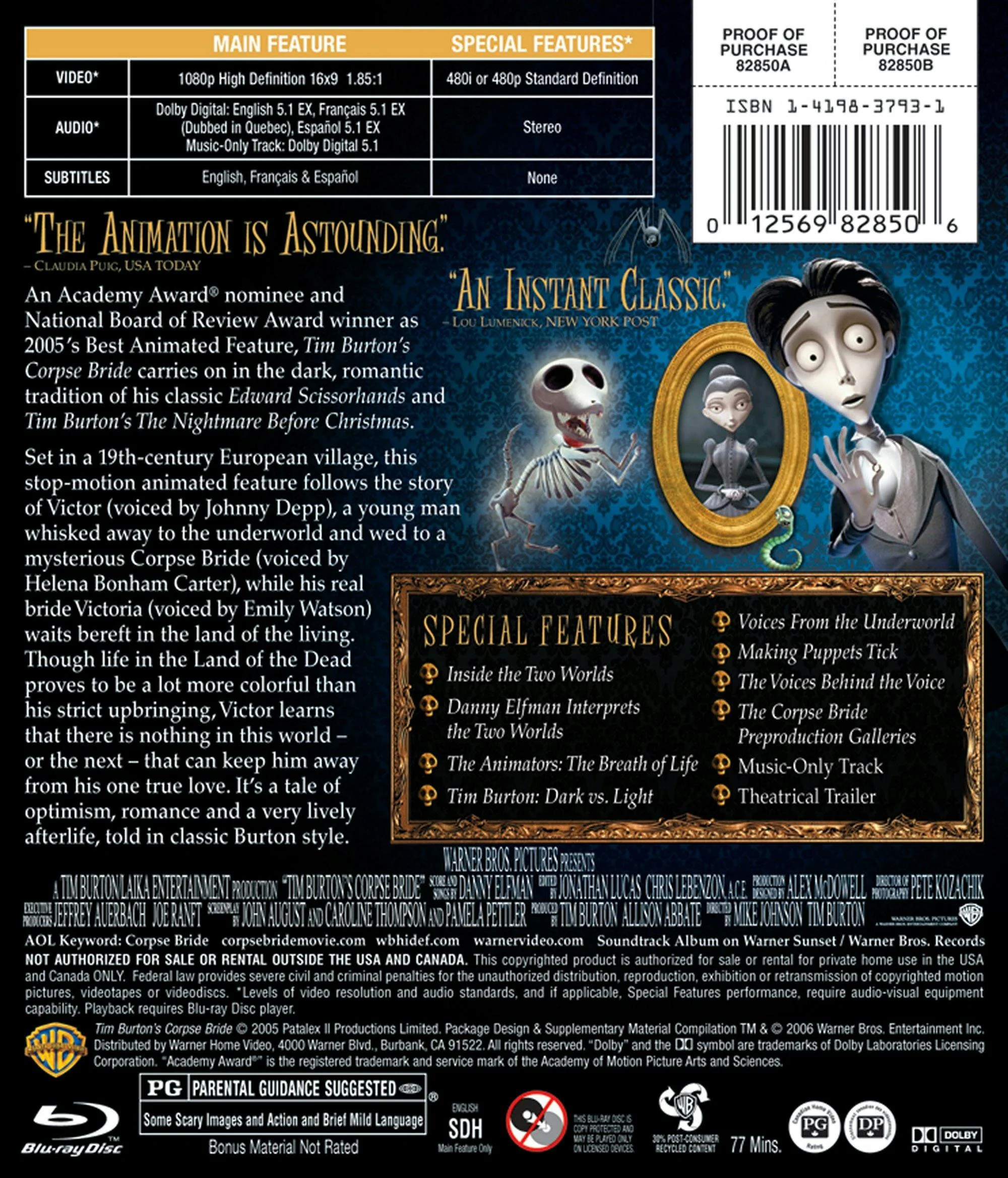 Tim Burton's Corpse Bride [Blu-ray] - Image 2