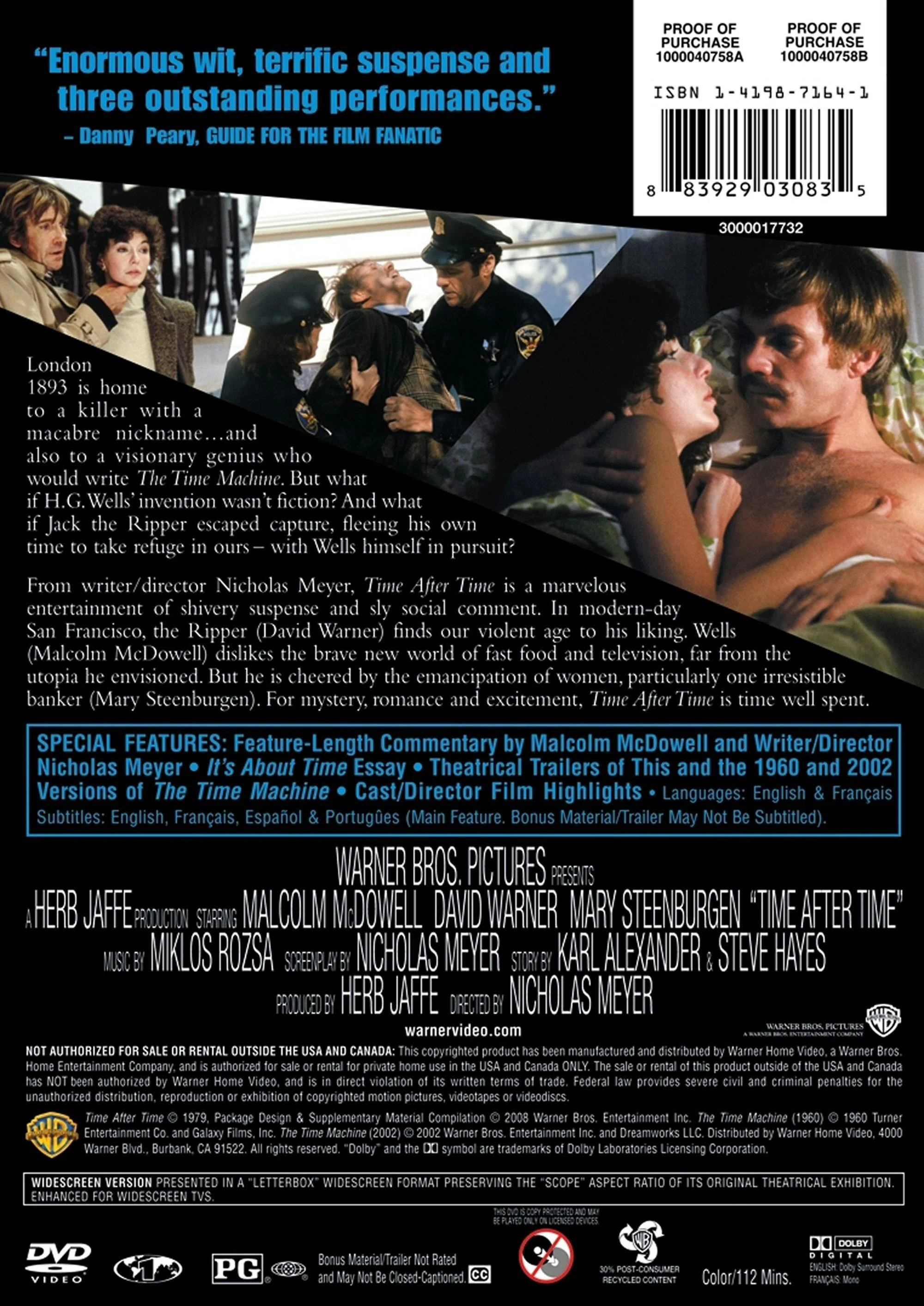 Time After Time (DVD New Box Art) [DVD] - Image 2