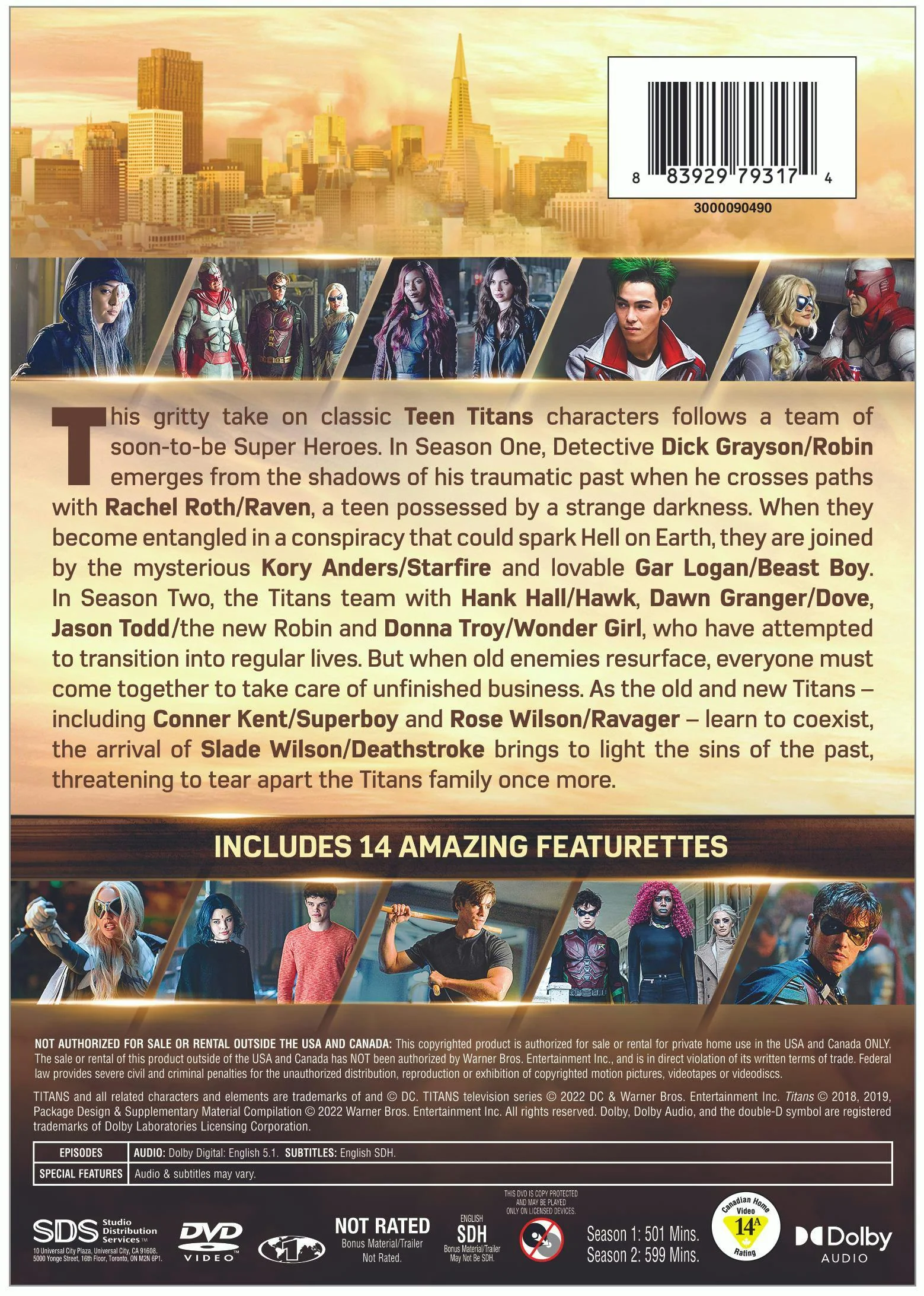 Titans: The Complete First and Second Seasons (Box Set) [DVD] - Image 2