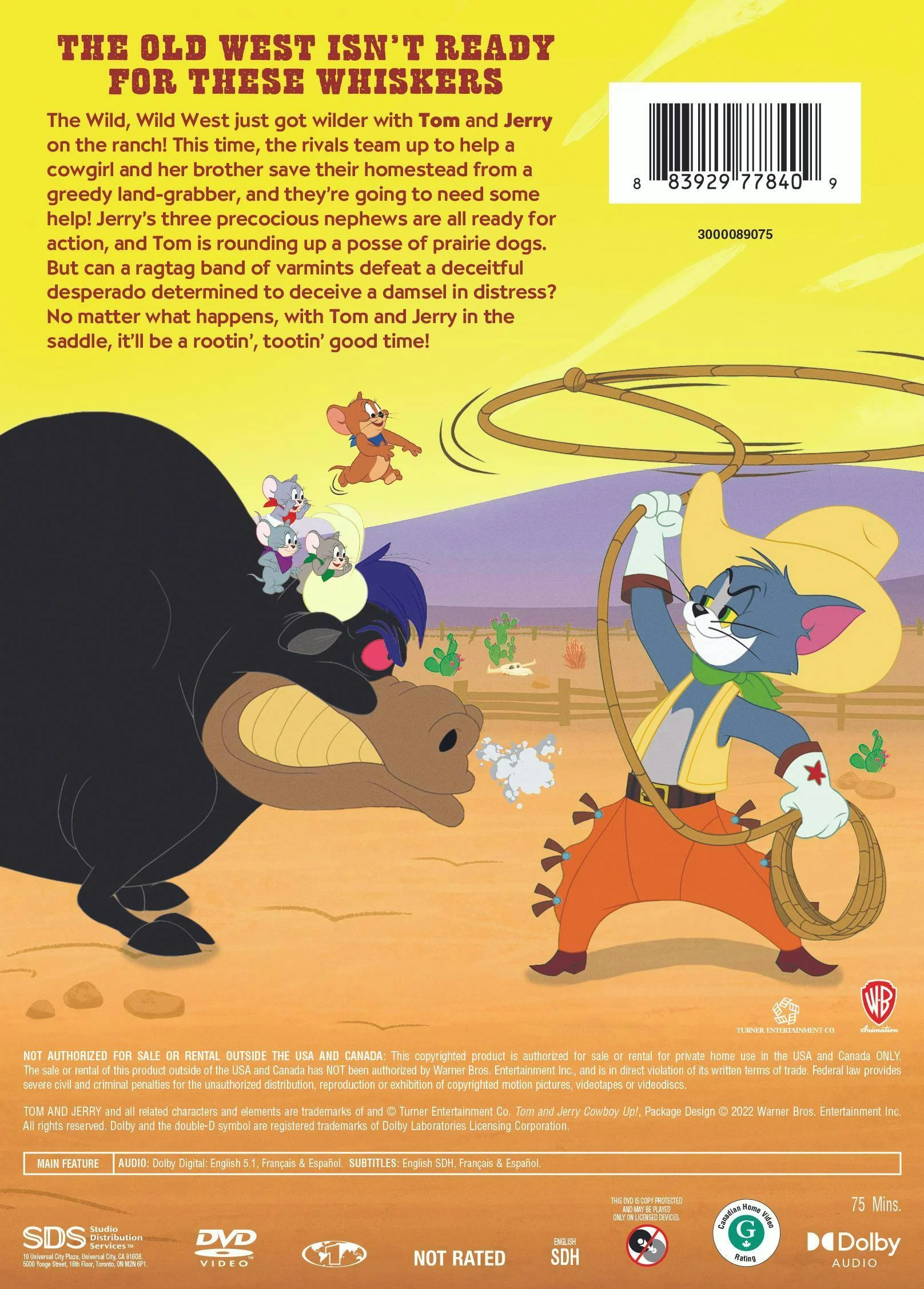 Tom and Jerry: Cowboy Up [DVD] - Image 2