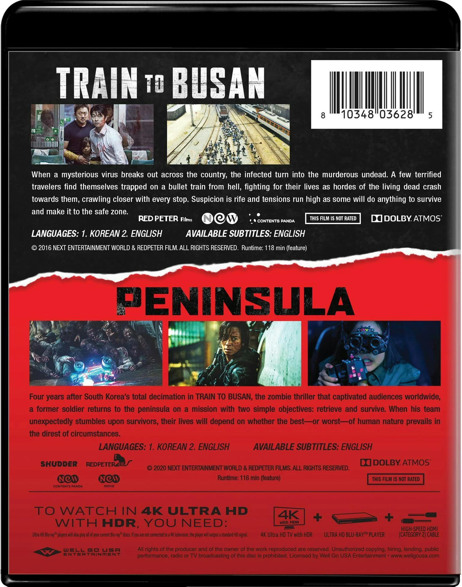 Train to Busan/Train to Busan Presents - Peninsula (4K Ultra HD + Blu-ray) [UHD] - Image 3