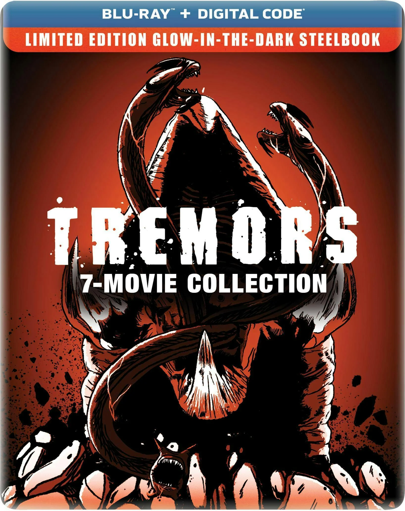 Tremors 7-Movie Collection - Limited Edition Glow-in-the-Dark Steelbook [Blu-ray]